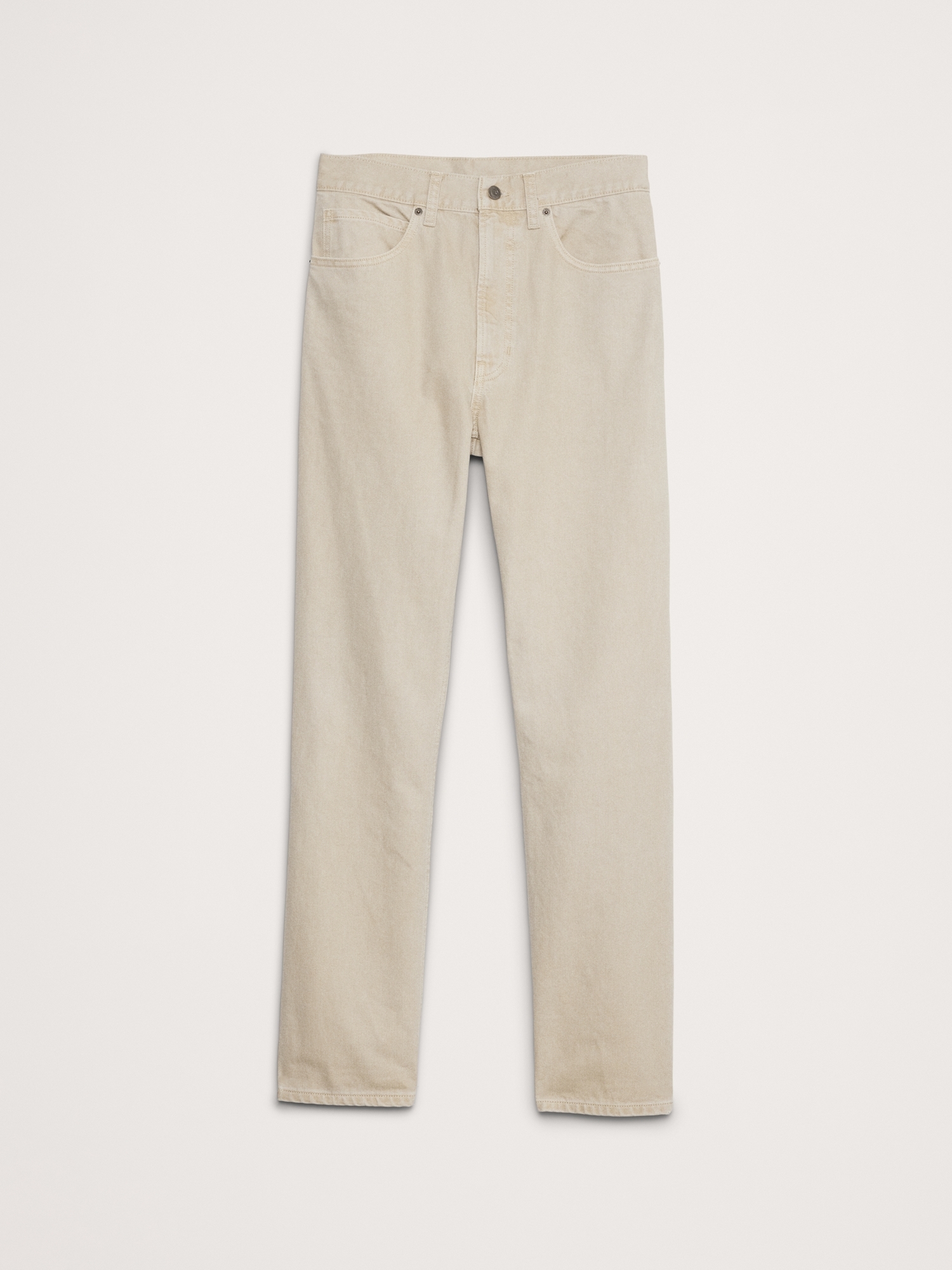 Straight Garment Dye Jean - Stone Twill Beige