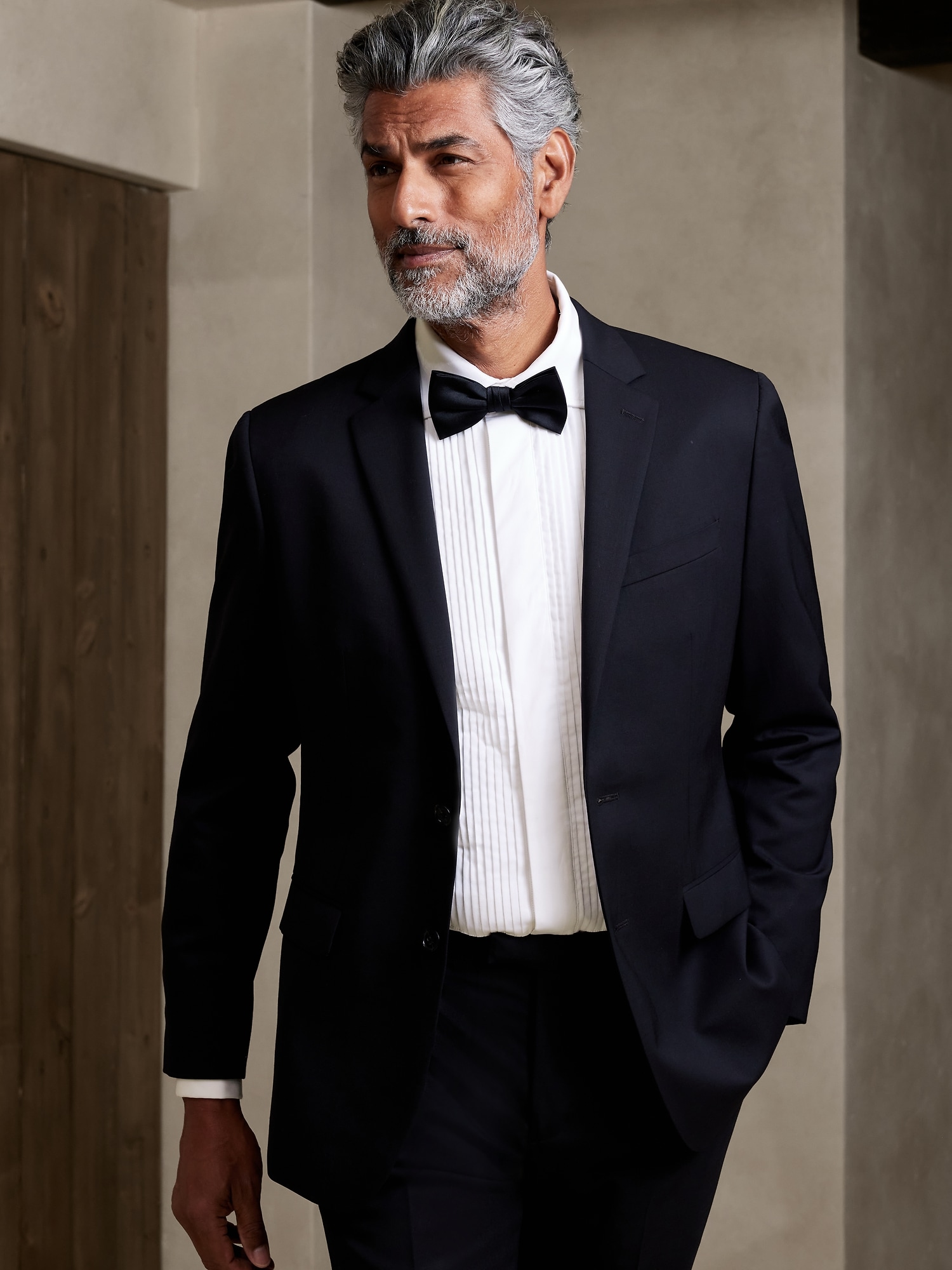 Image number 2 showing, Italian Barathea Tuxedo Jacket