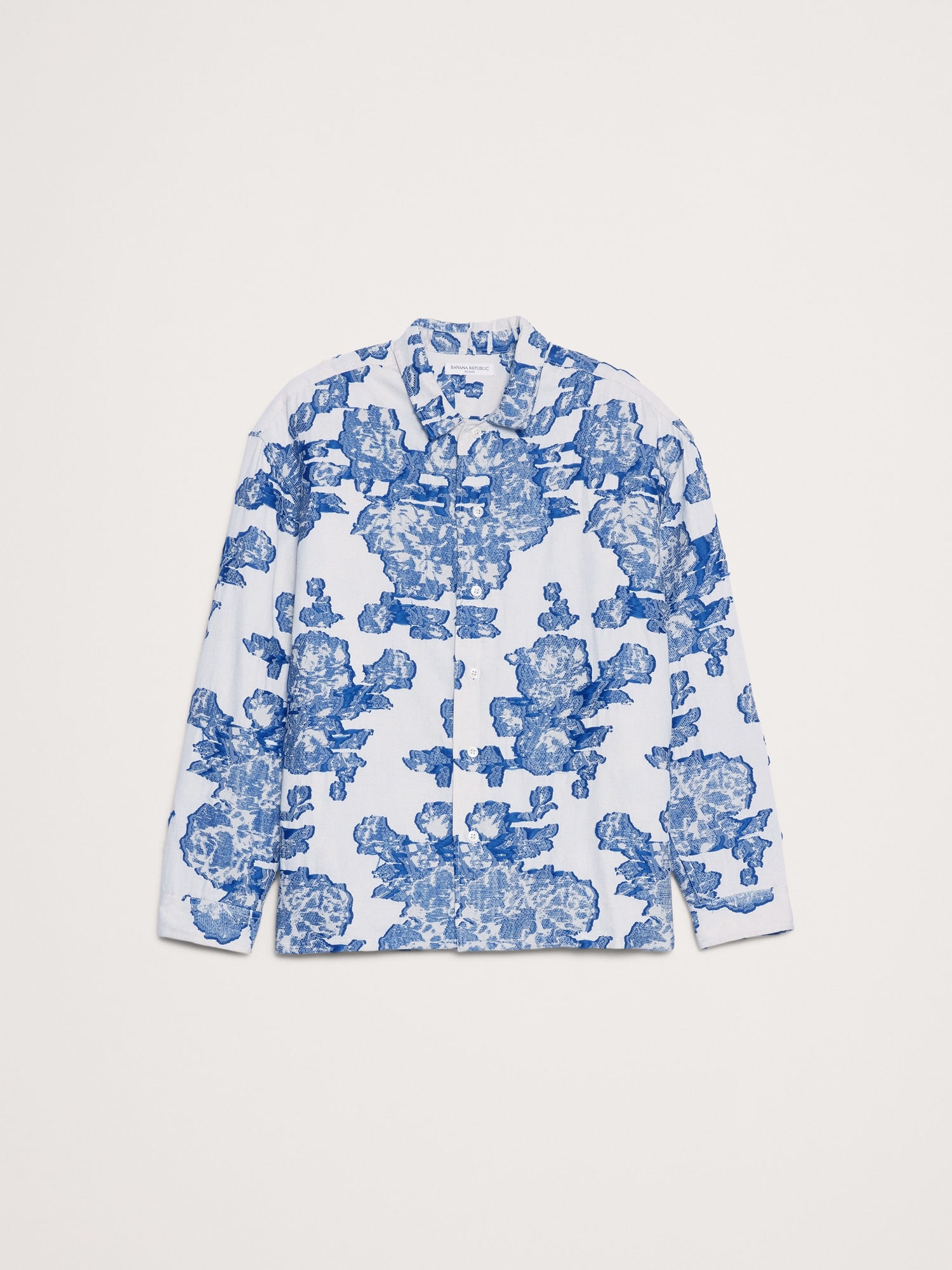 Image number 5 showing, Relaxed-Fit Plaid Texture Resort Shirt