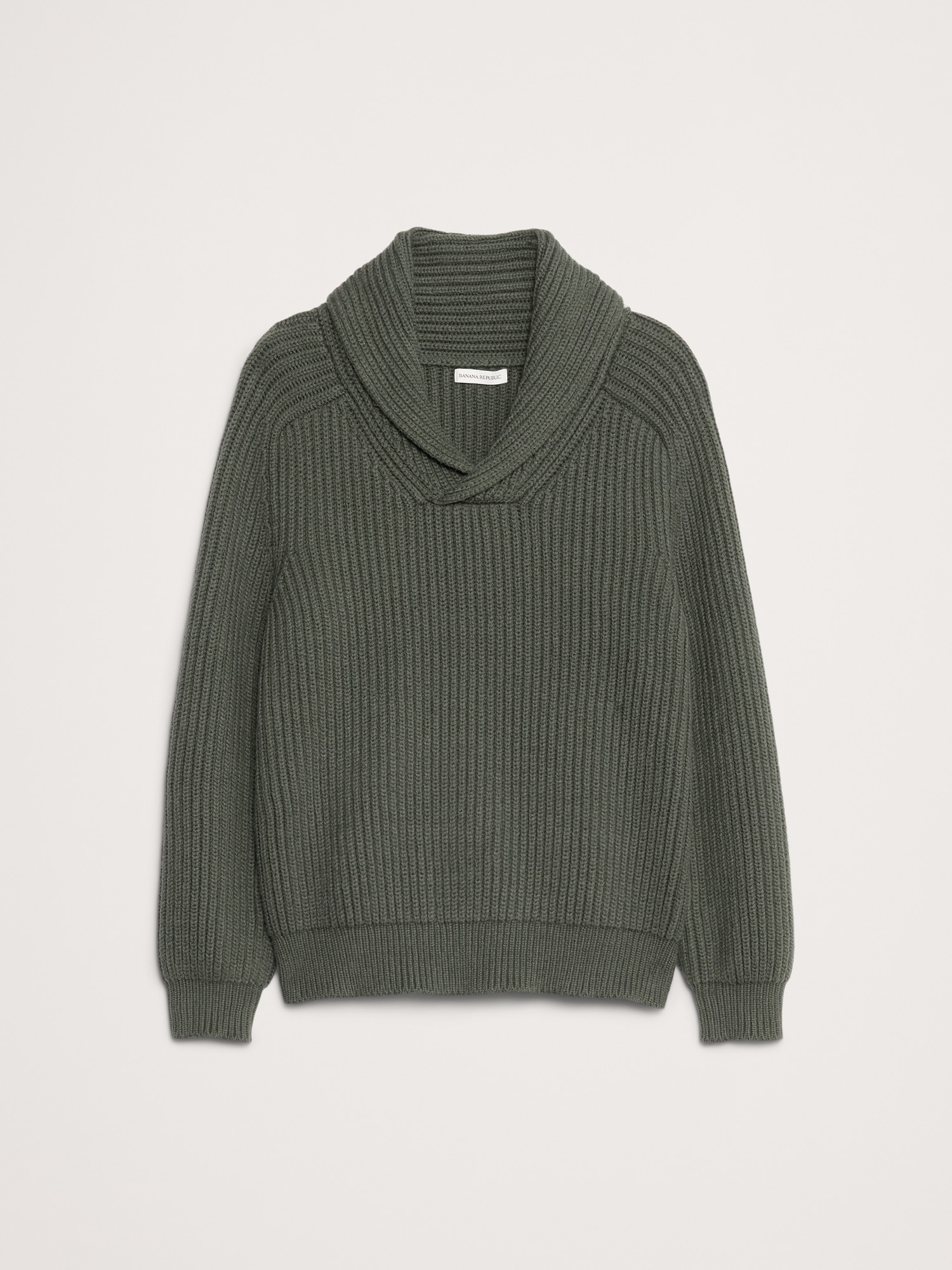 Image number 4 showing, Ribbed Shawl-Collar Sweater