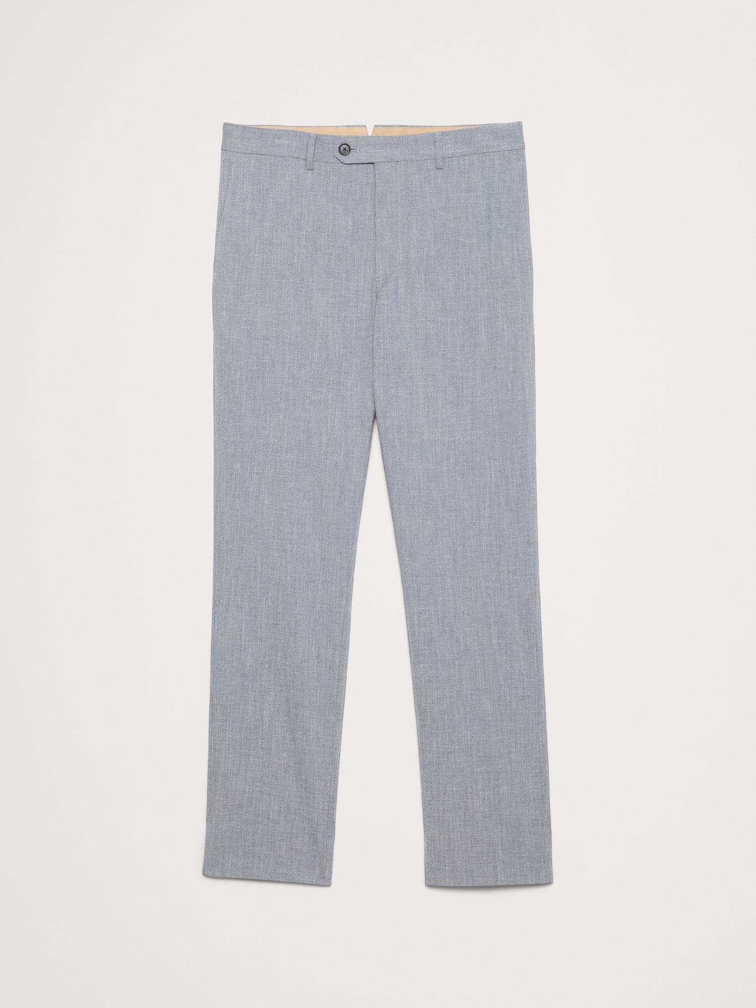 Мужские брюки Banana Republic Slim Wrinkle-Resistant Dress Pant, цвет: Синий серый — фото 4