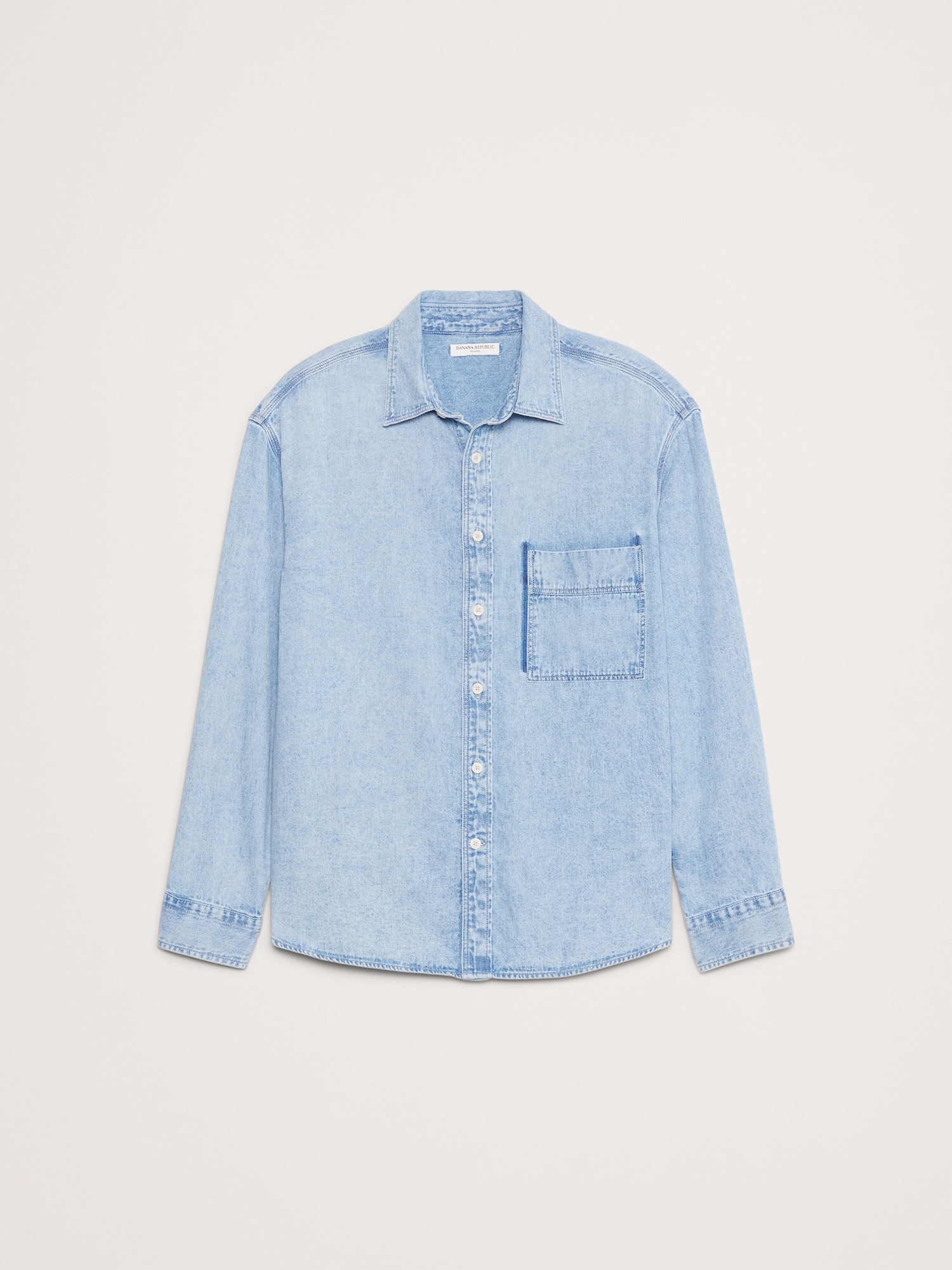 Image number 4 showing, Relaxed-Fit Washed Denim Shirt