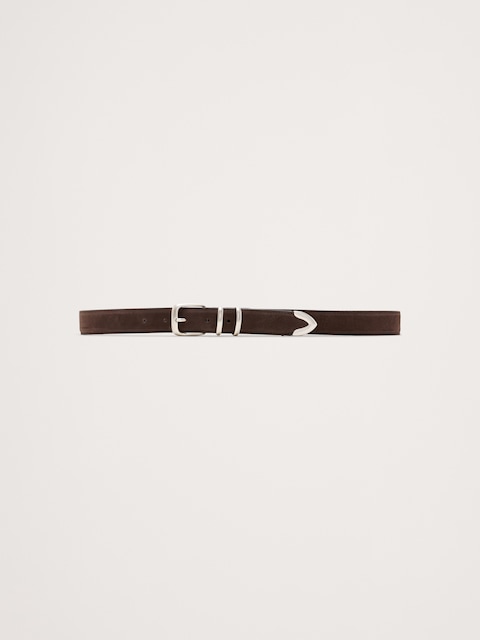 Nubuck Leather Ranger Belt