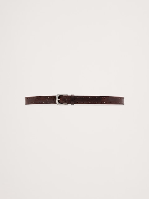 Perforated Leather Belt