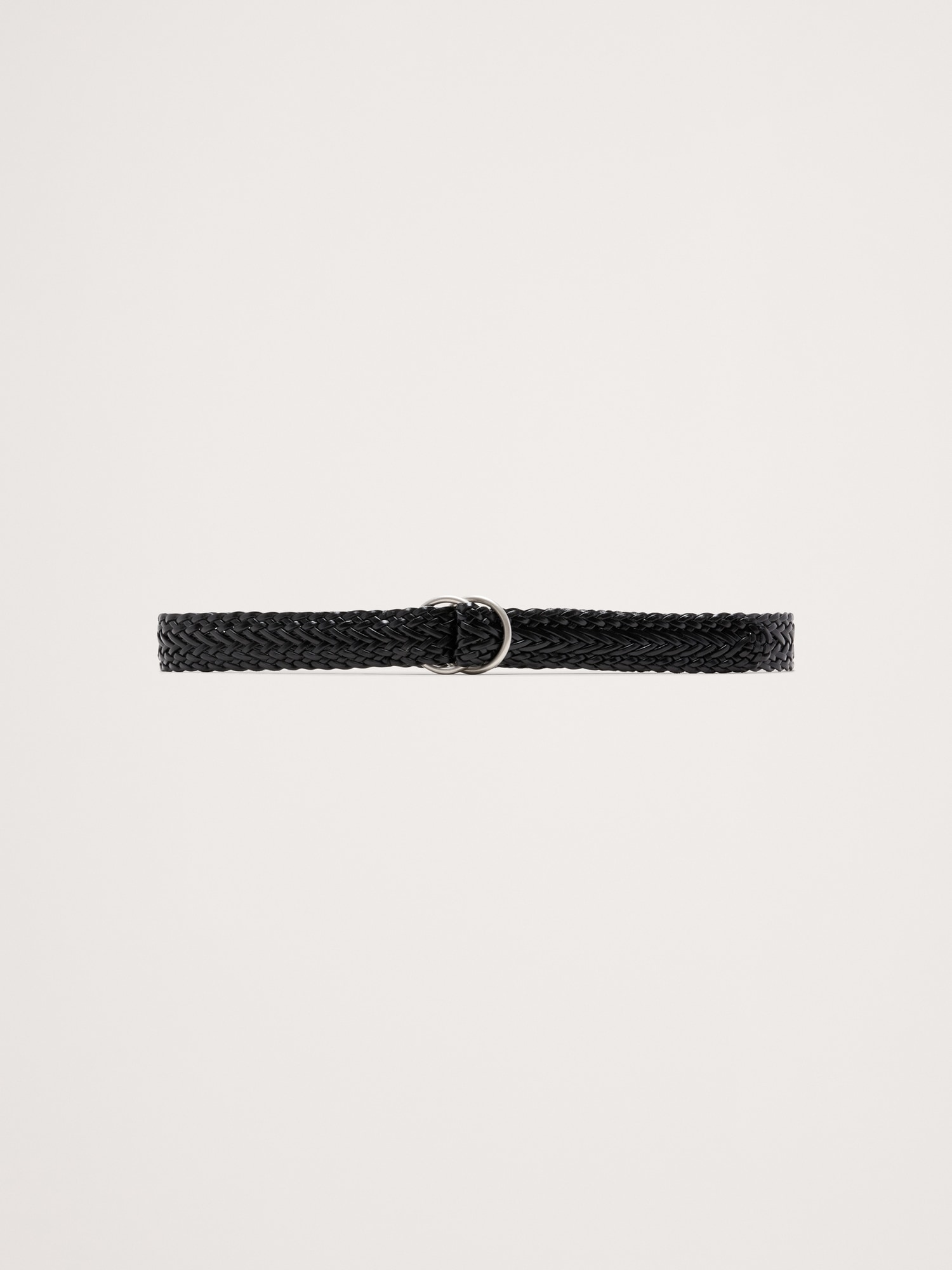 Slim Braided Leather Belt