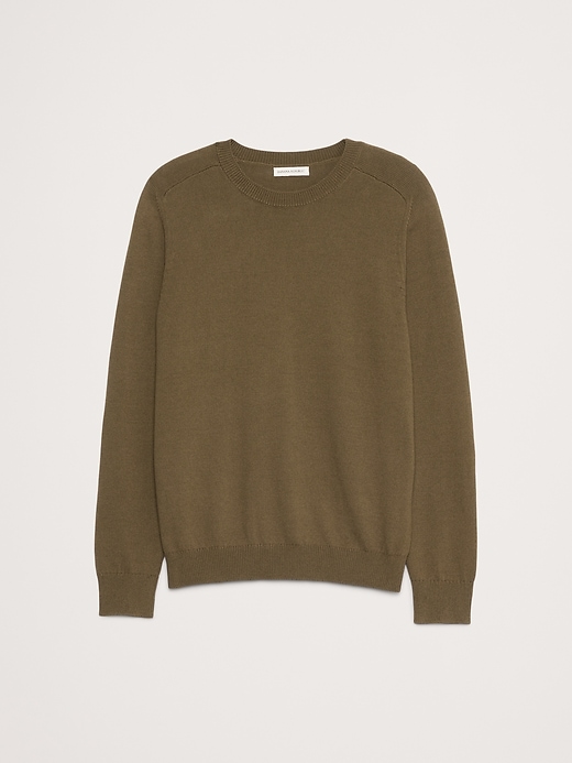 Cotton Crew-Neck Sweater | Banana Republic