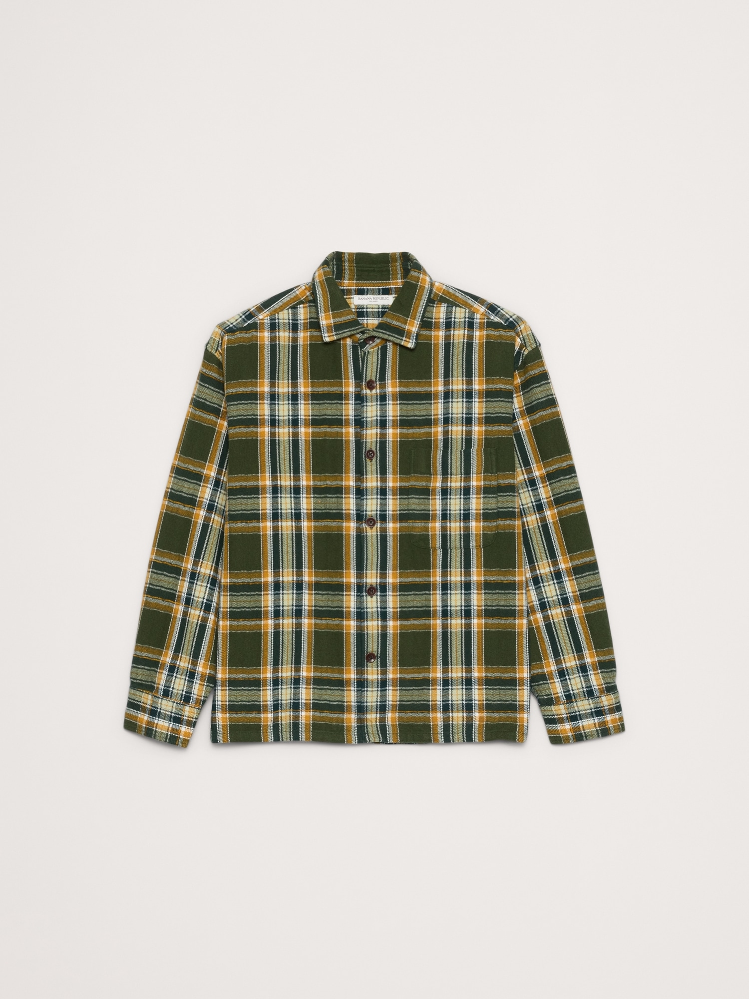 Image number 5 showing, Relaxed-Fit Textured Flannel Overshirt