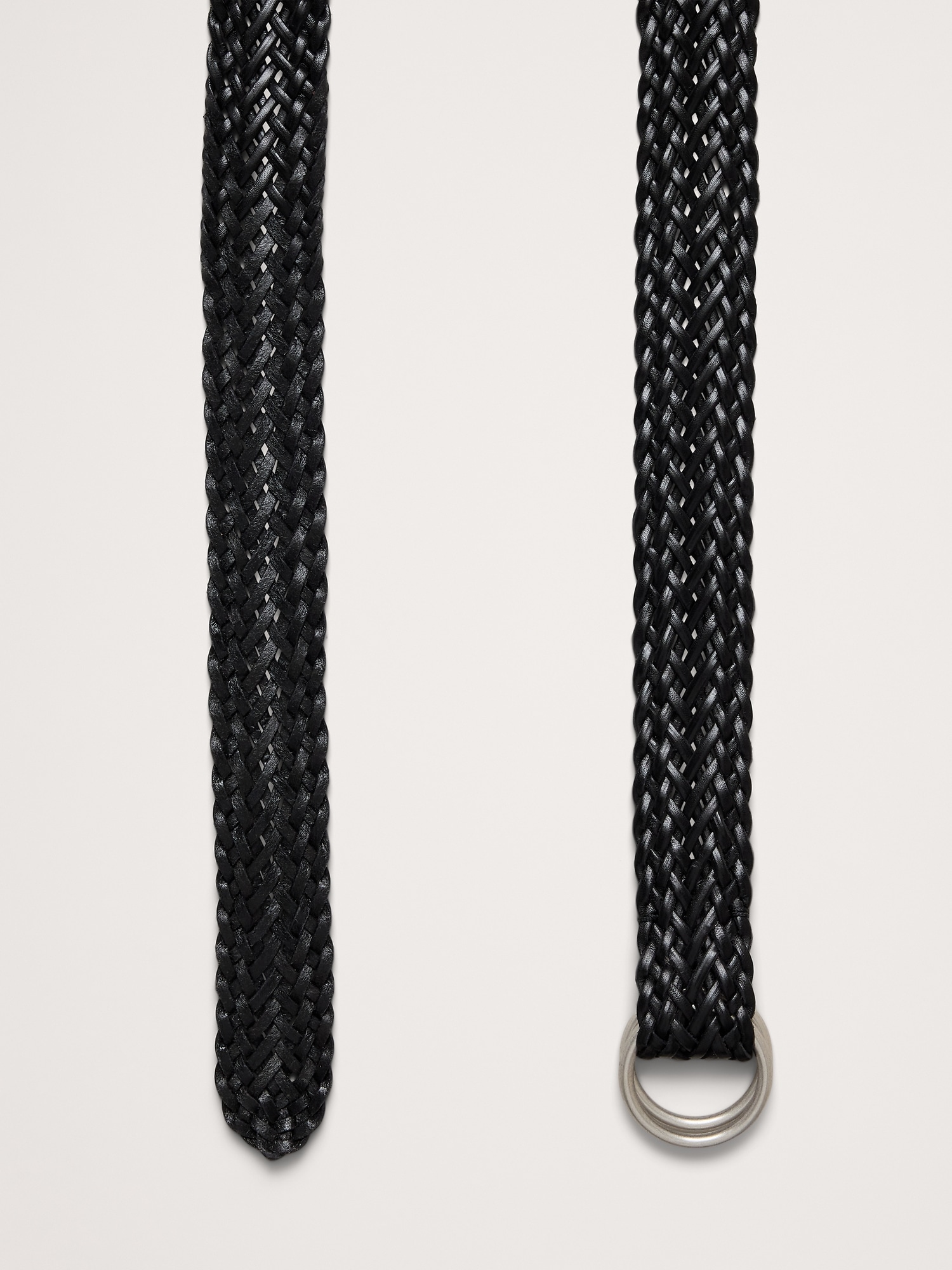 Image number 2 showing, Slim Braided Leather Belt