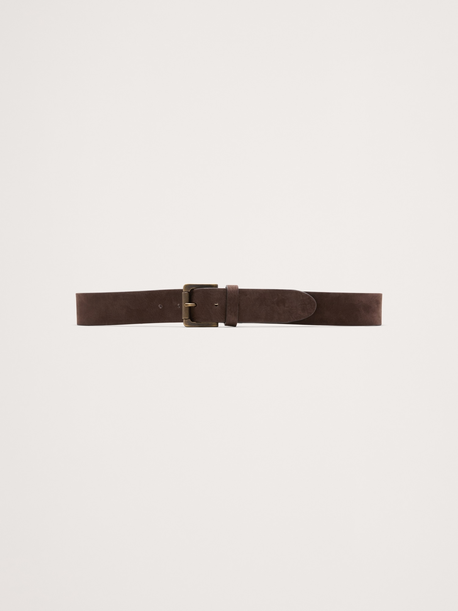 Burnished Nubuck Leather Belt