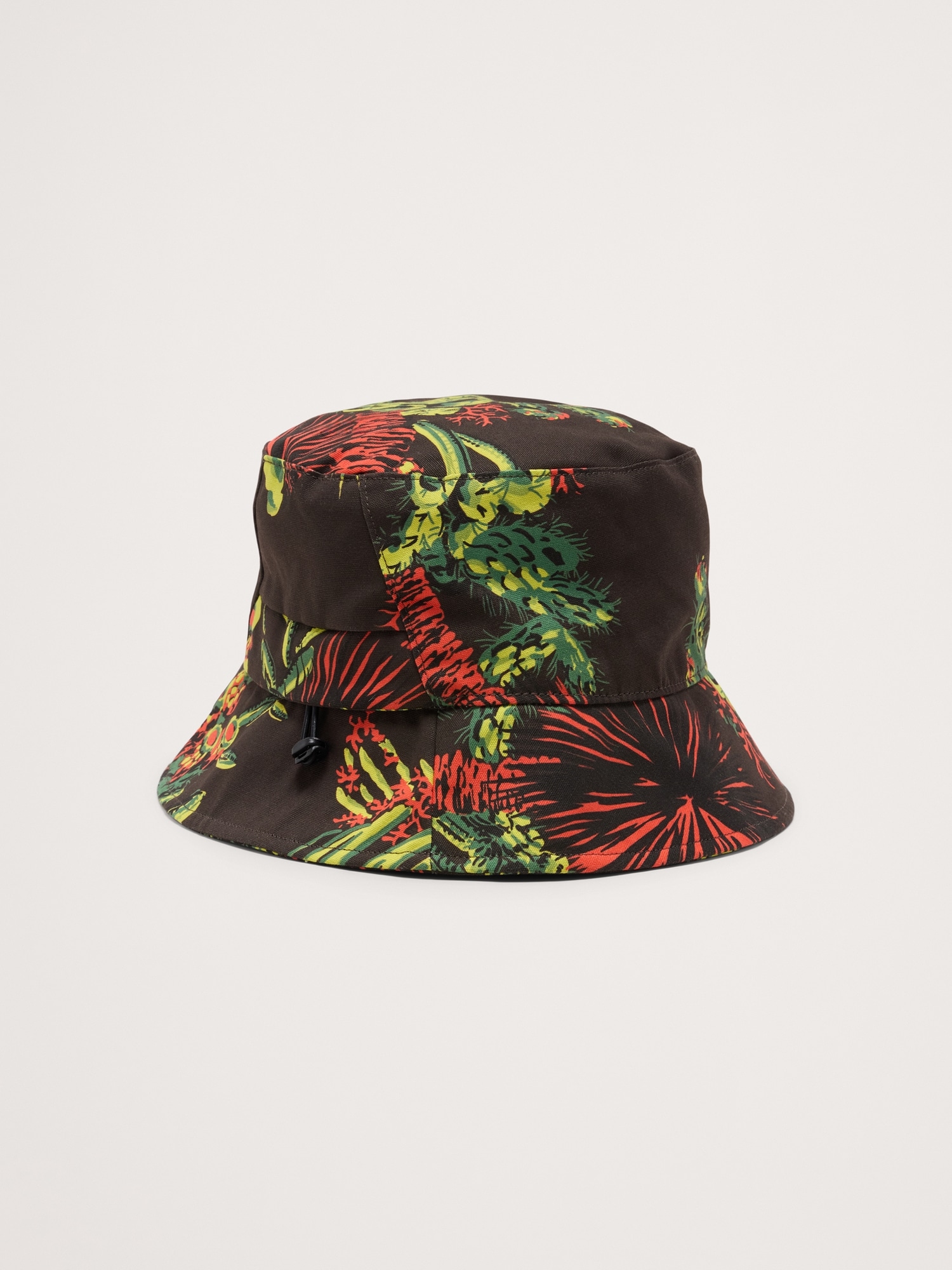 Cotton Canvas Bucket Hat with Pocket