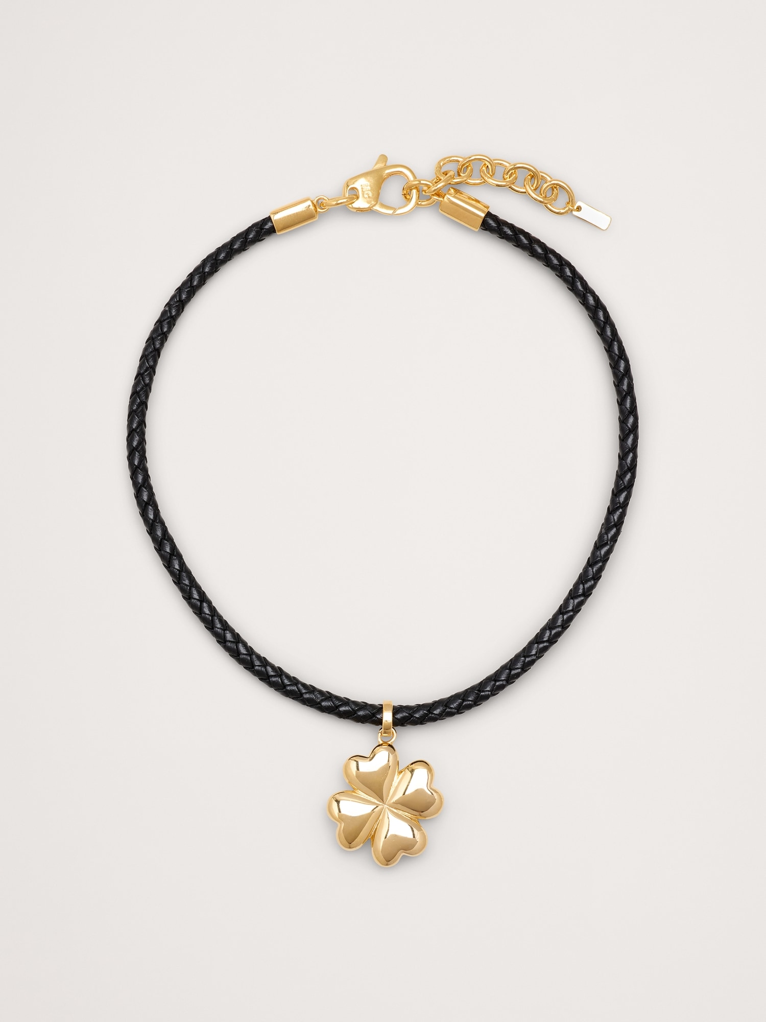 Leather Cord Necklace by Martha Calvo - Gold