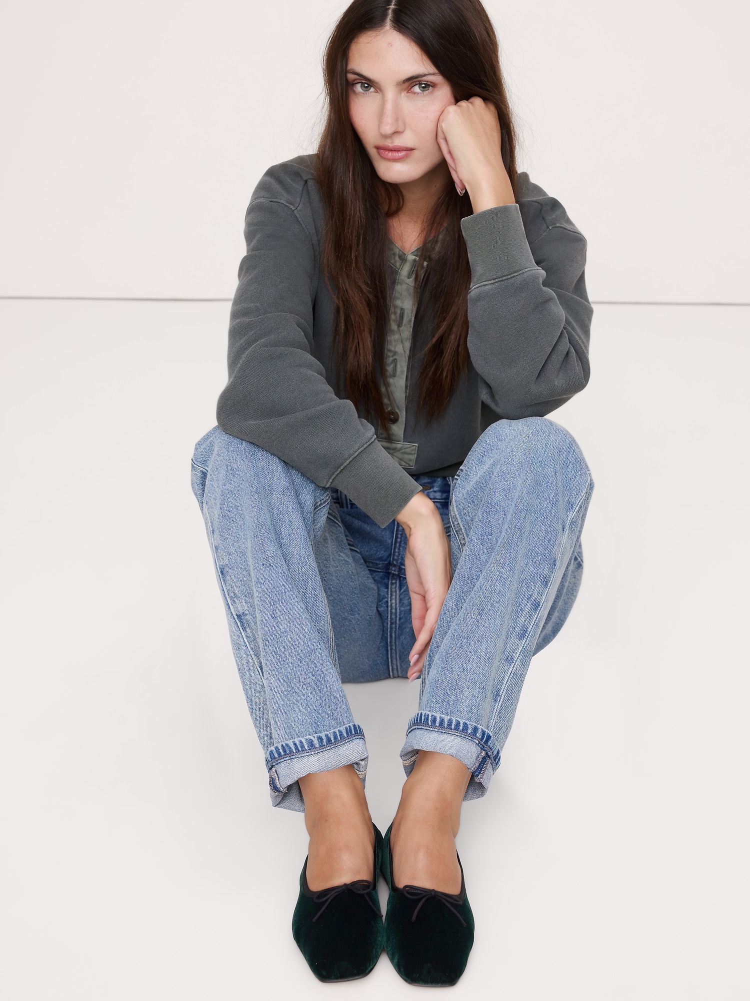 Image number 7 showing, Jada Velvet Square-Toe Flat by Freda Salvador