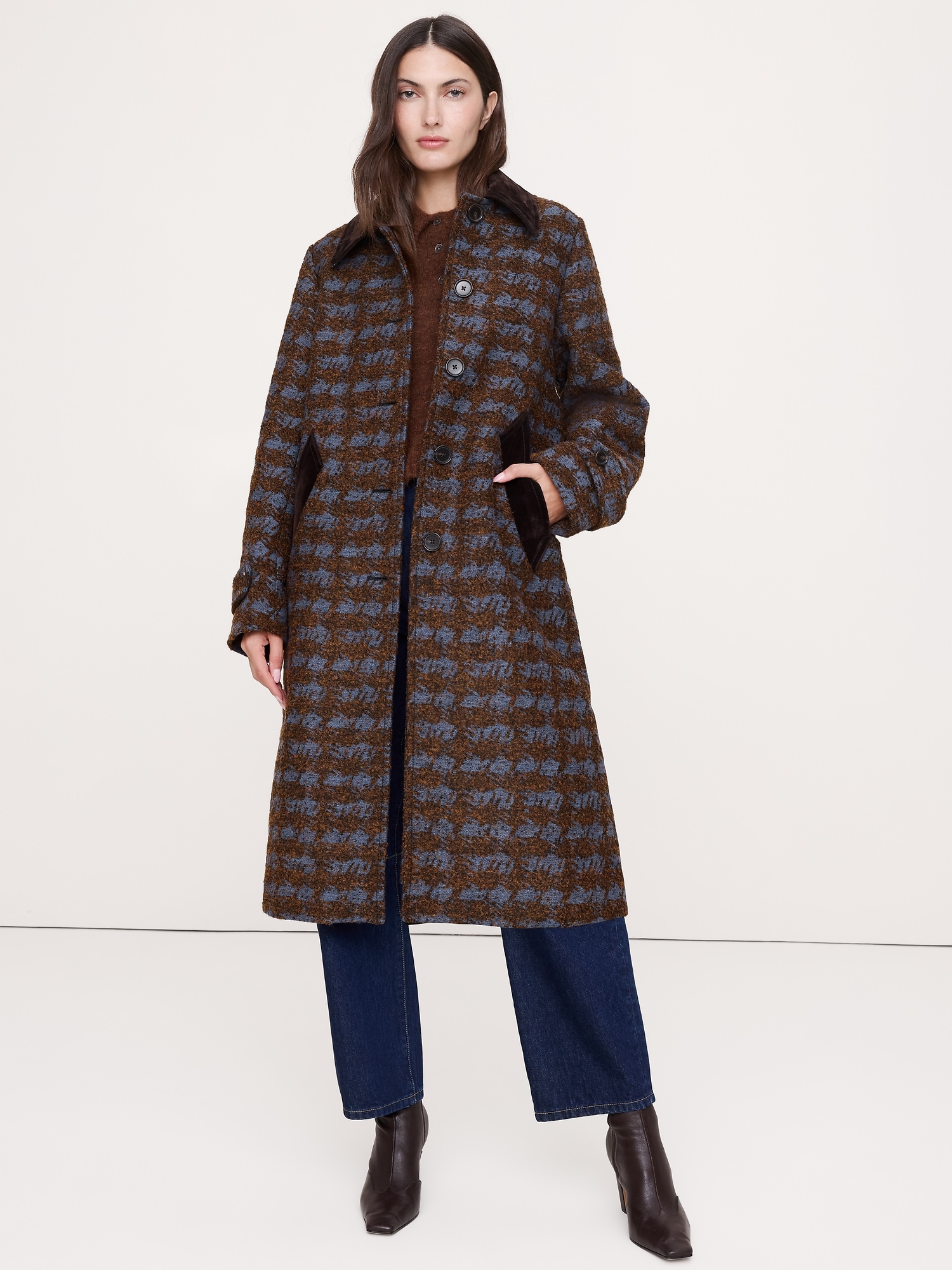 Italian Jacquard Overcoat