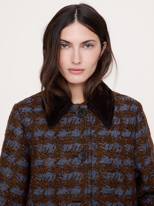 Italian Jacquard Overcoat