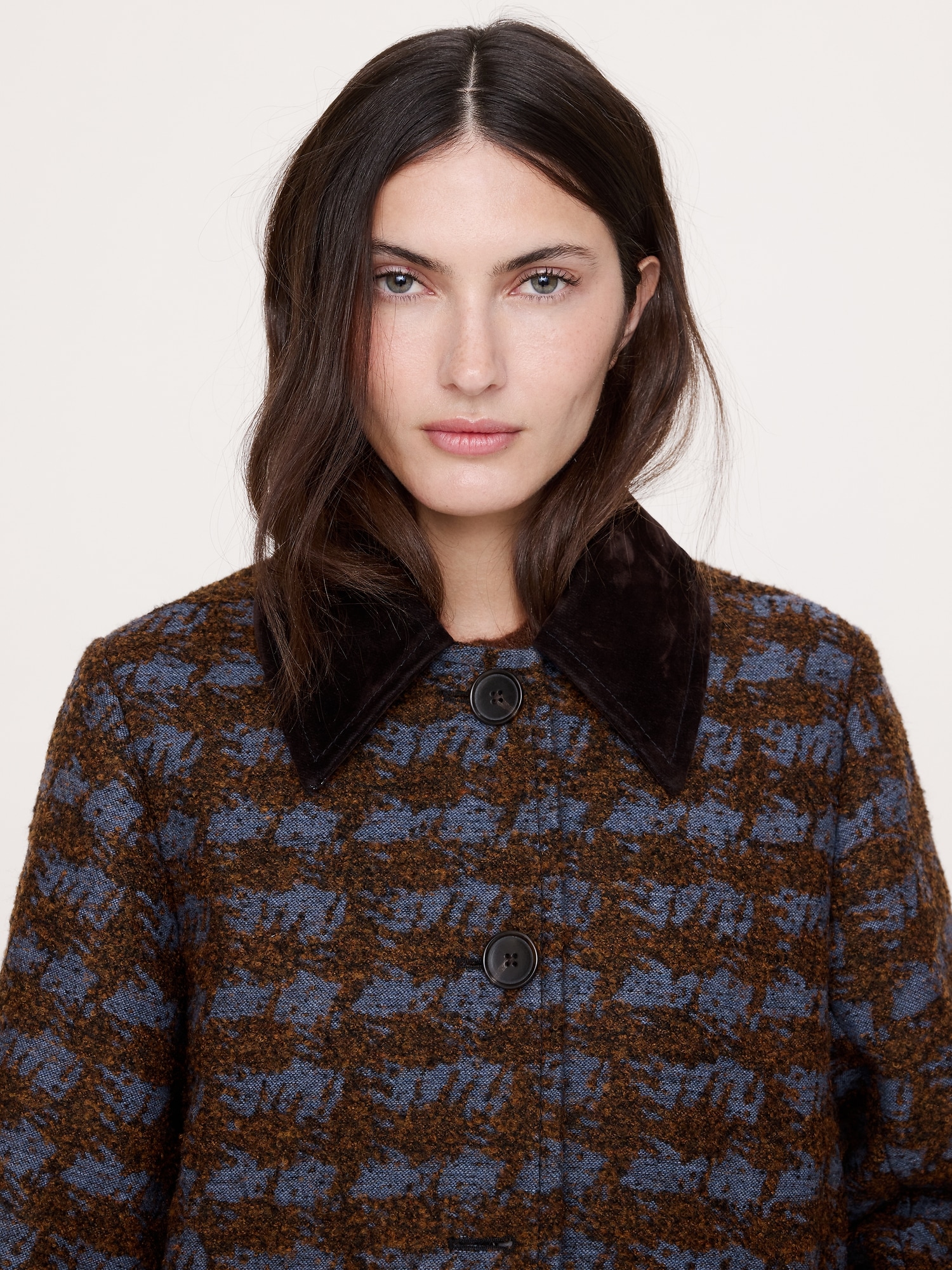 Image number 4 showing, Italian Jacquard Overcoat