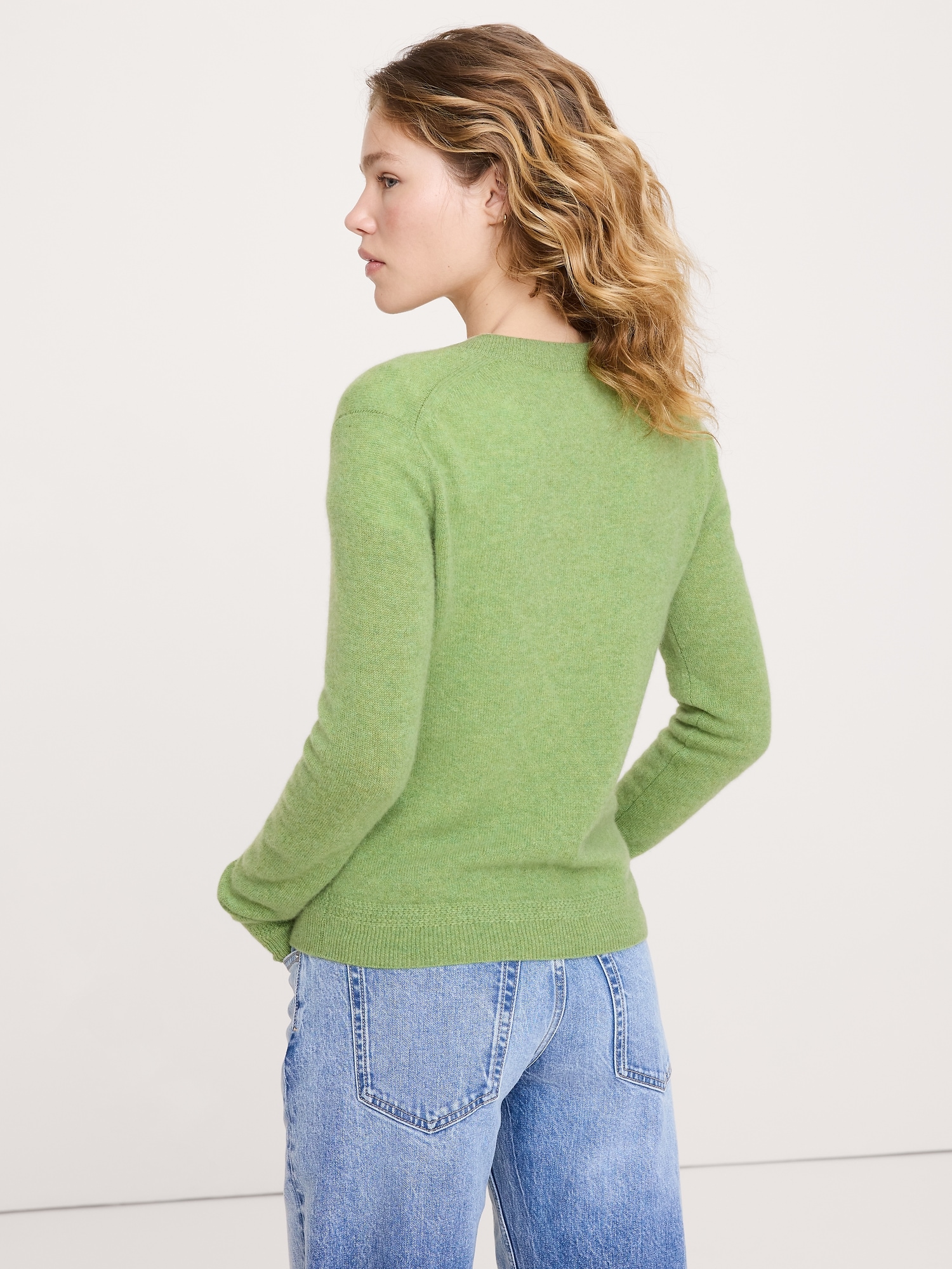 Image number 2 showing, Lightweight Cashmere V-Neck Sweater