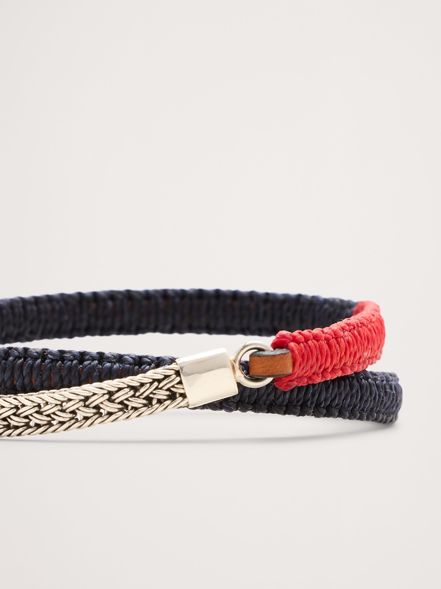 Image number 3 showing, Artisan Leather Macrame Bracelet by Caputo & Co