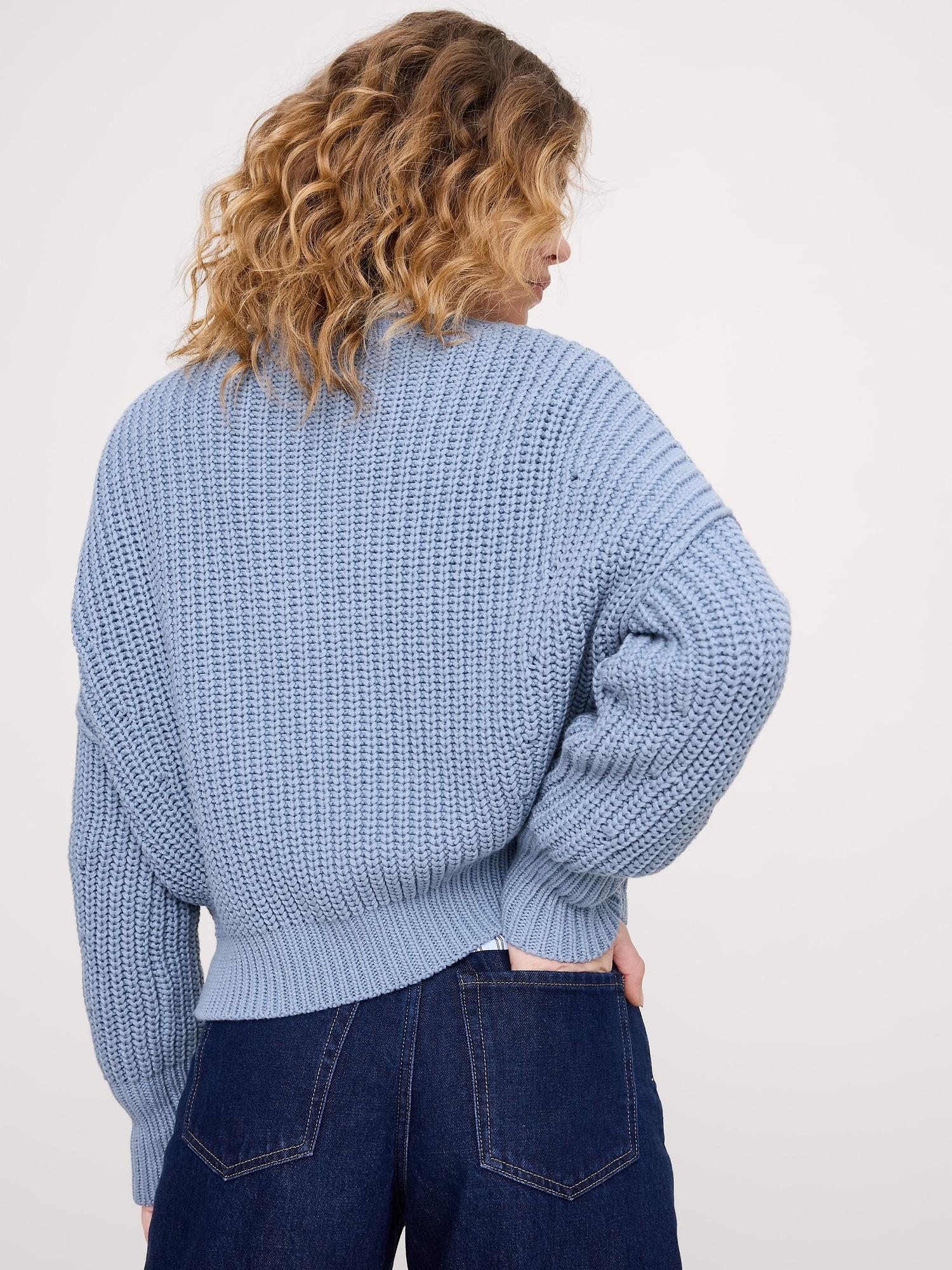 Image number 2 showing, Cotton V-Neck Sweater