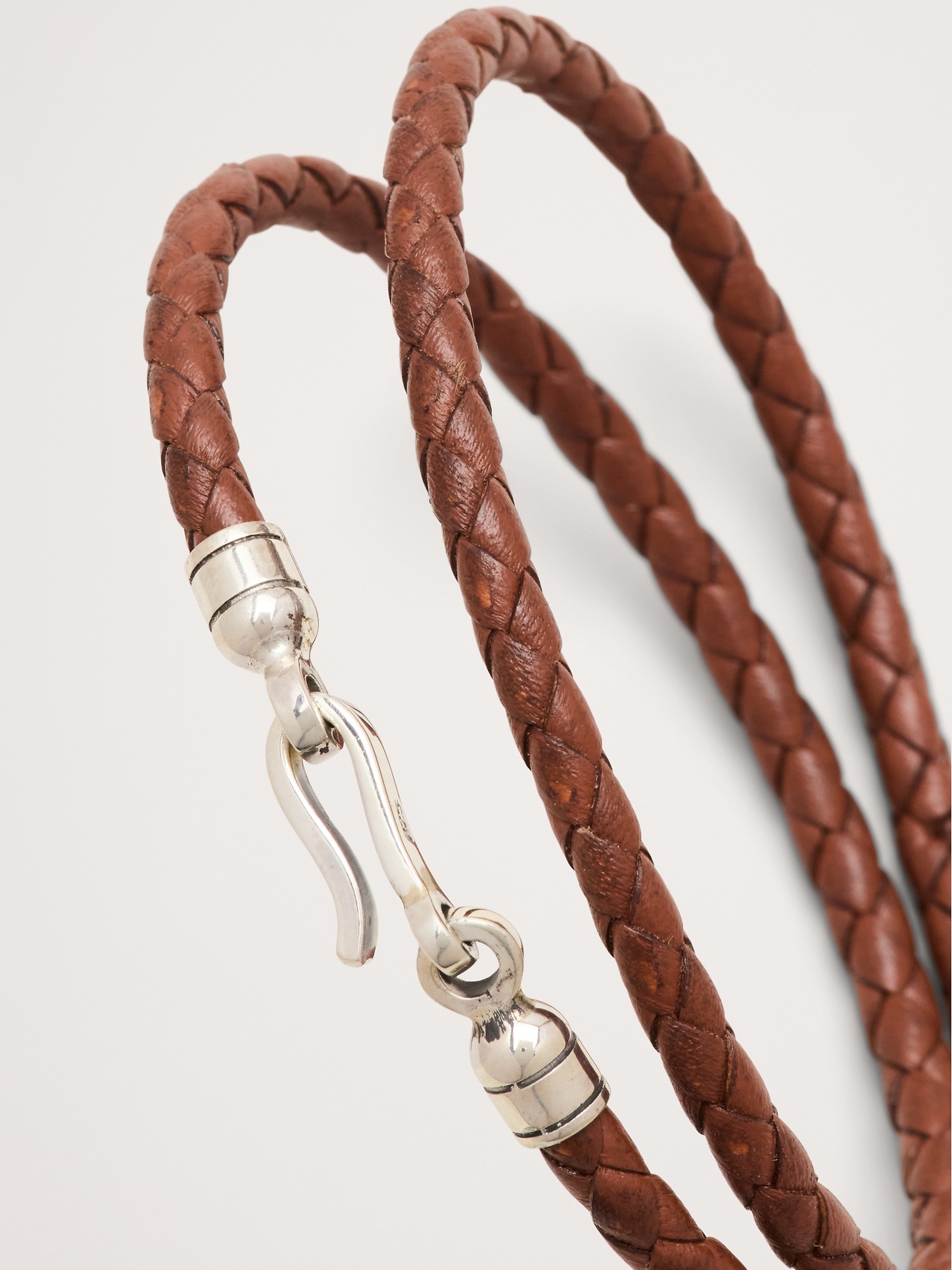 Image number 5 showing, Euro Braided Leather Double Wrap by Caputo & Co