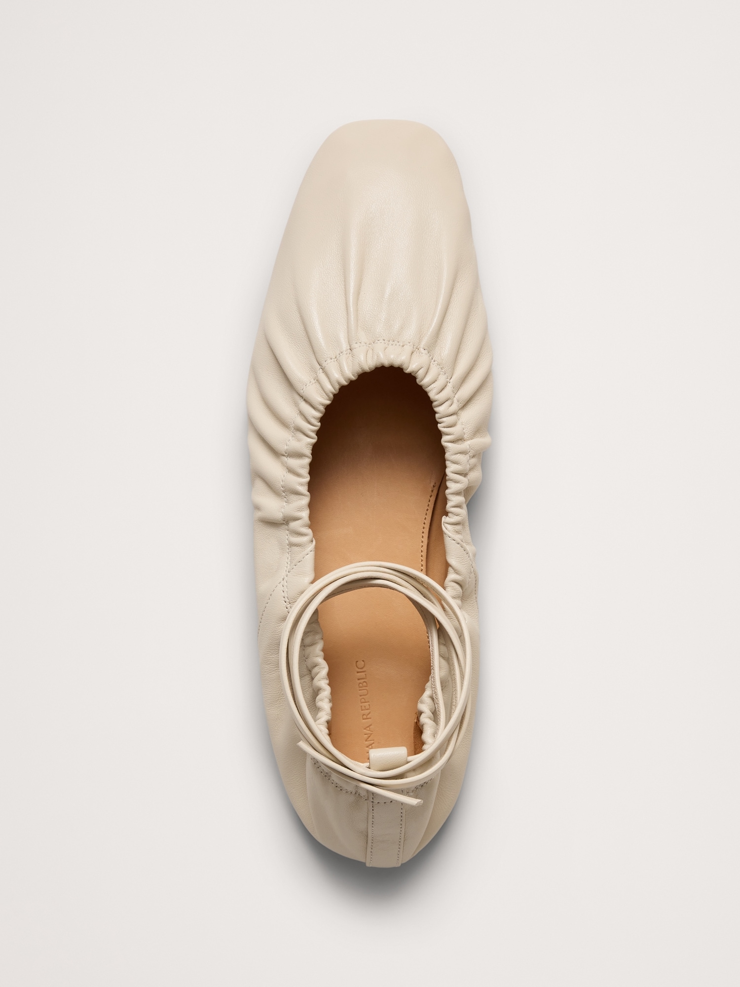 Image number 5 showing, Ruched Leather Ballet Flat
