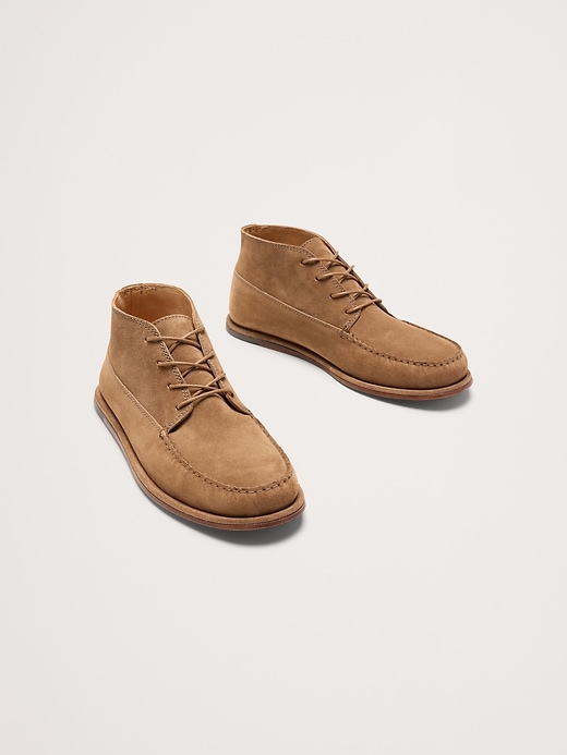 Banana Republic Men\'s Size 11.5 Brown Suede Distressed Chukka Ankle Boots Banana Republic Mens Boots Chukka US 8 D Brown Suede Casual  main image 4
