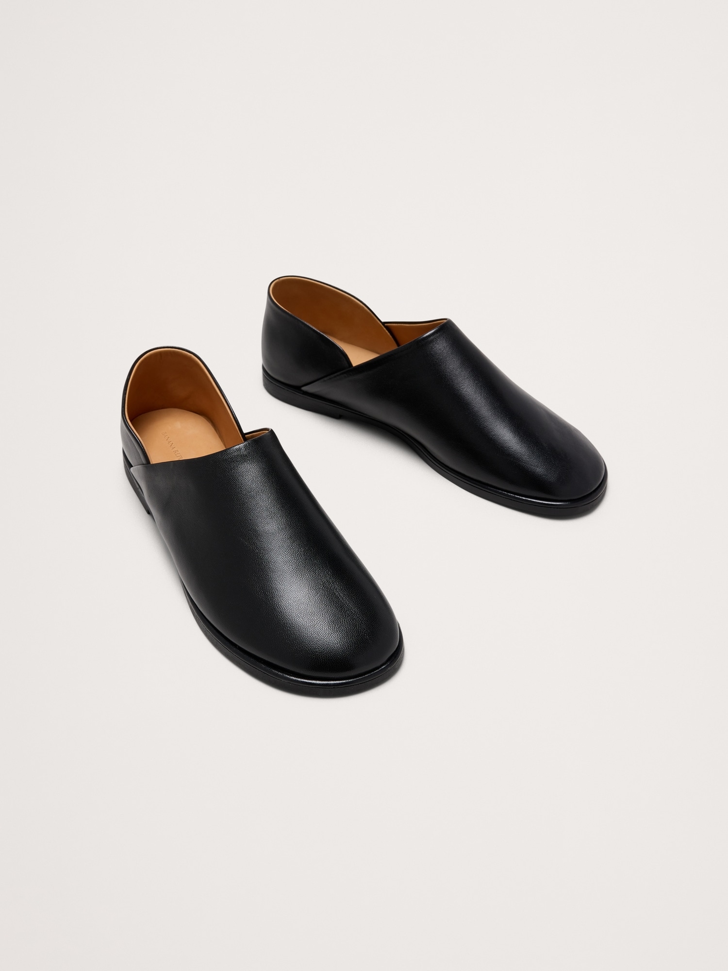 Image number 3 showing, Italian Leather Slip-On Flats