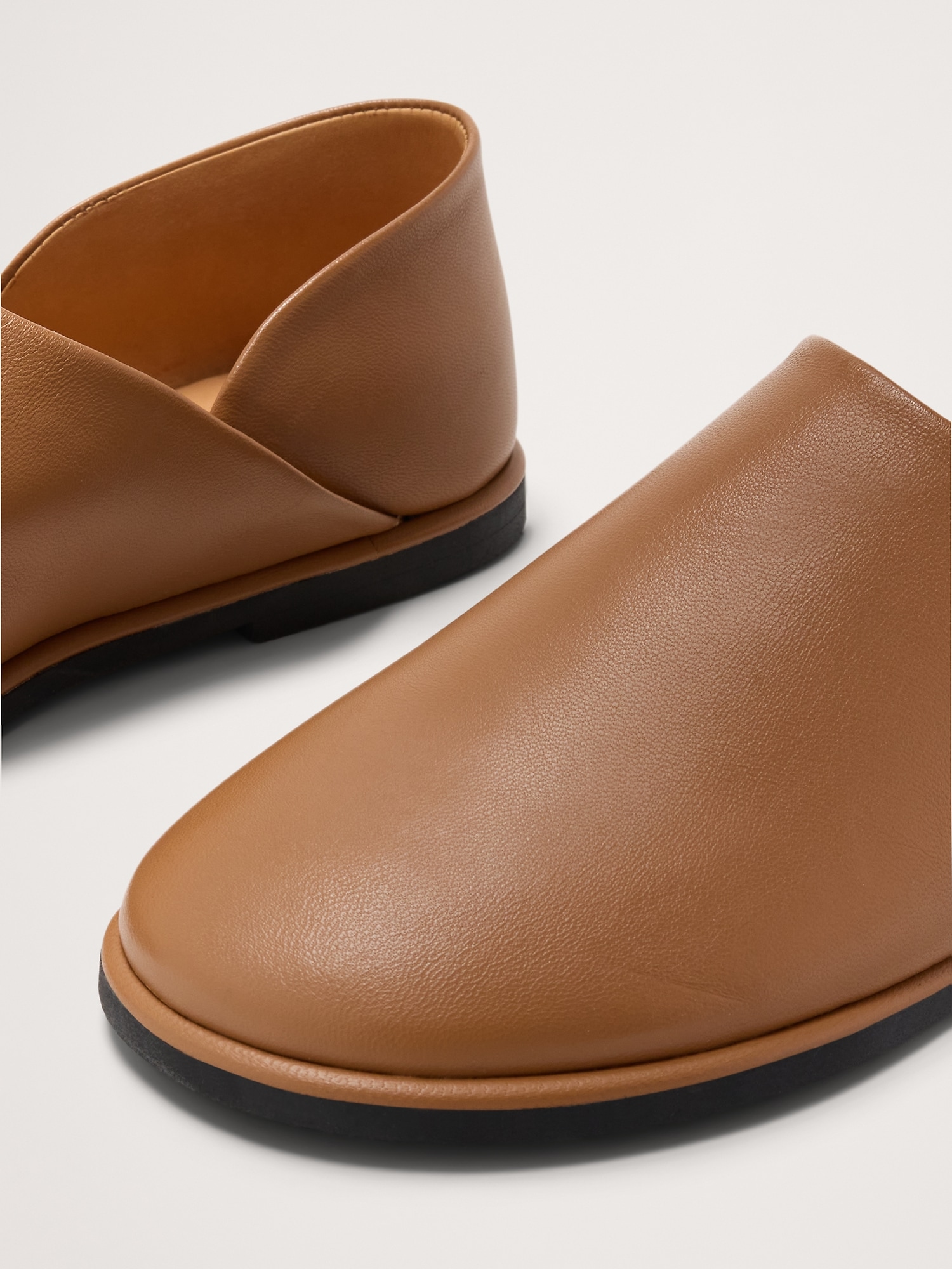Image number 6 showing, Italian Leather Slip-On Flats