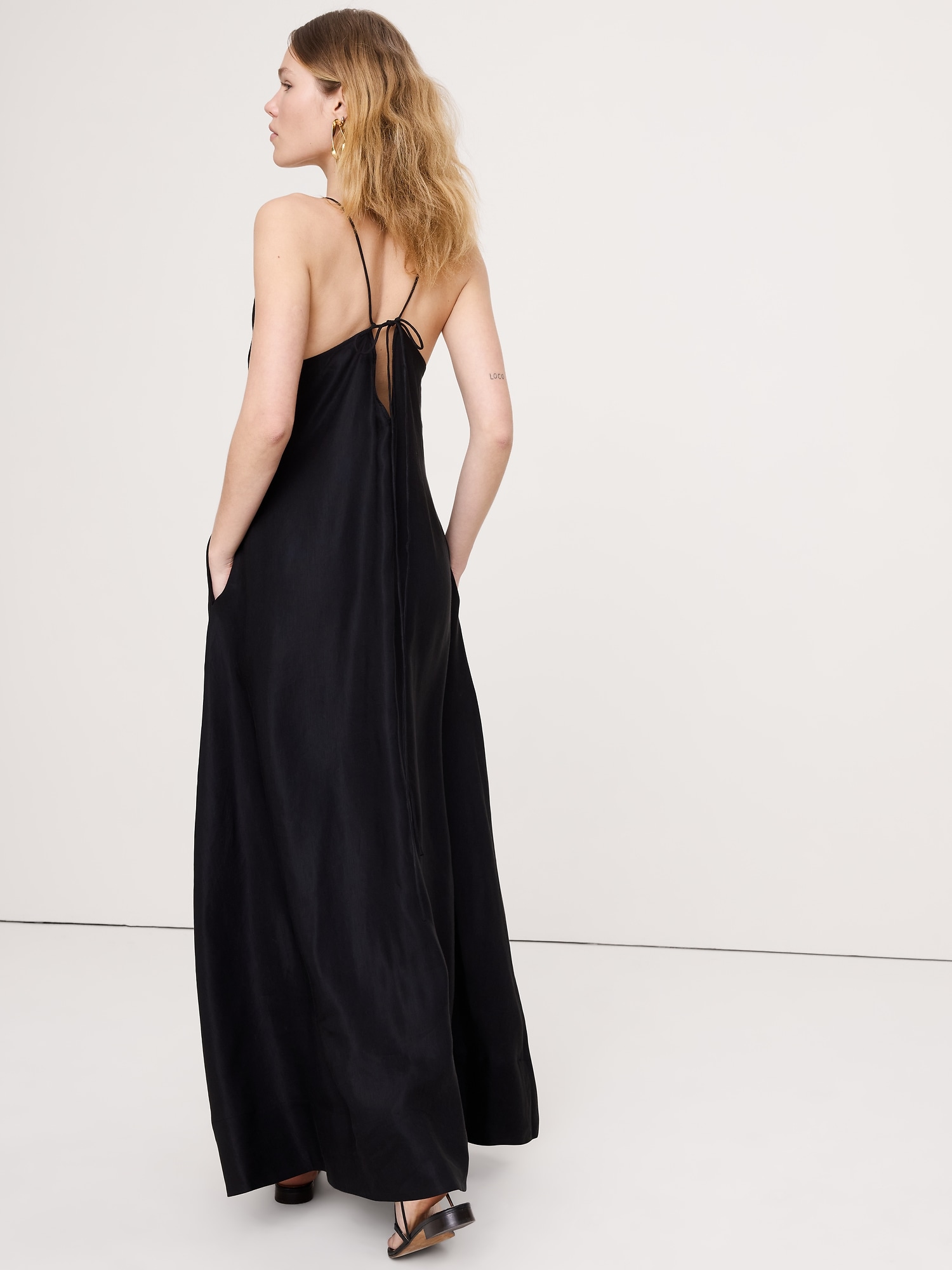 Image number 5 showing, Viscose-Linen Maxi Dress