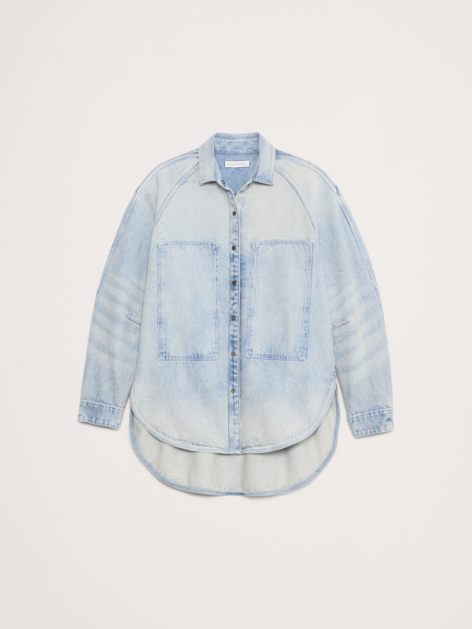 Image number 8 showing, Oversized Denim Utility Pocket Shirt
