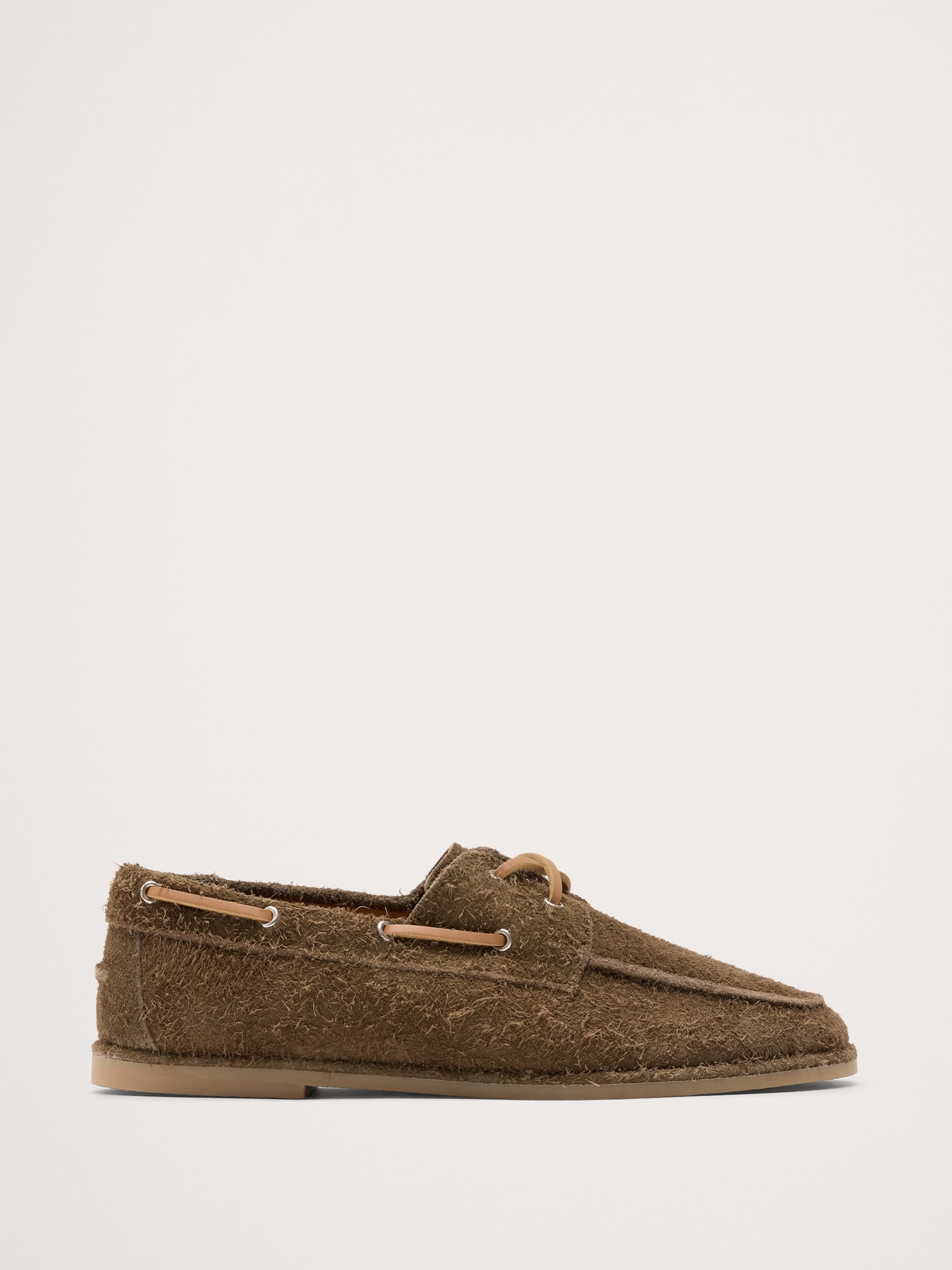 Image number 1 showing, Textured Italian Suede Boat Shoe