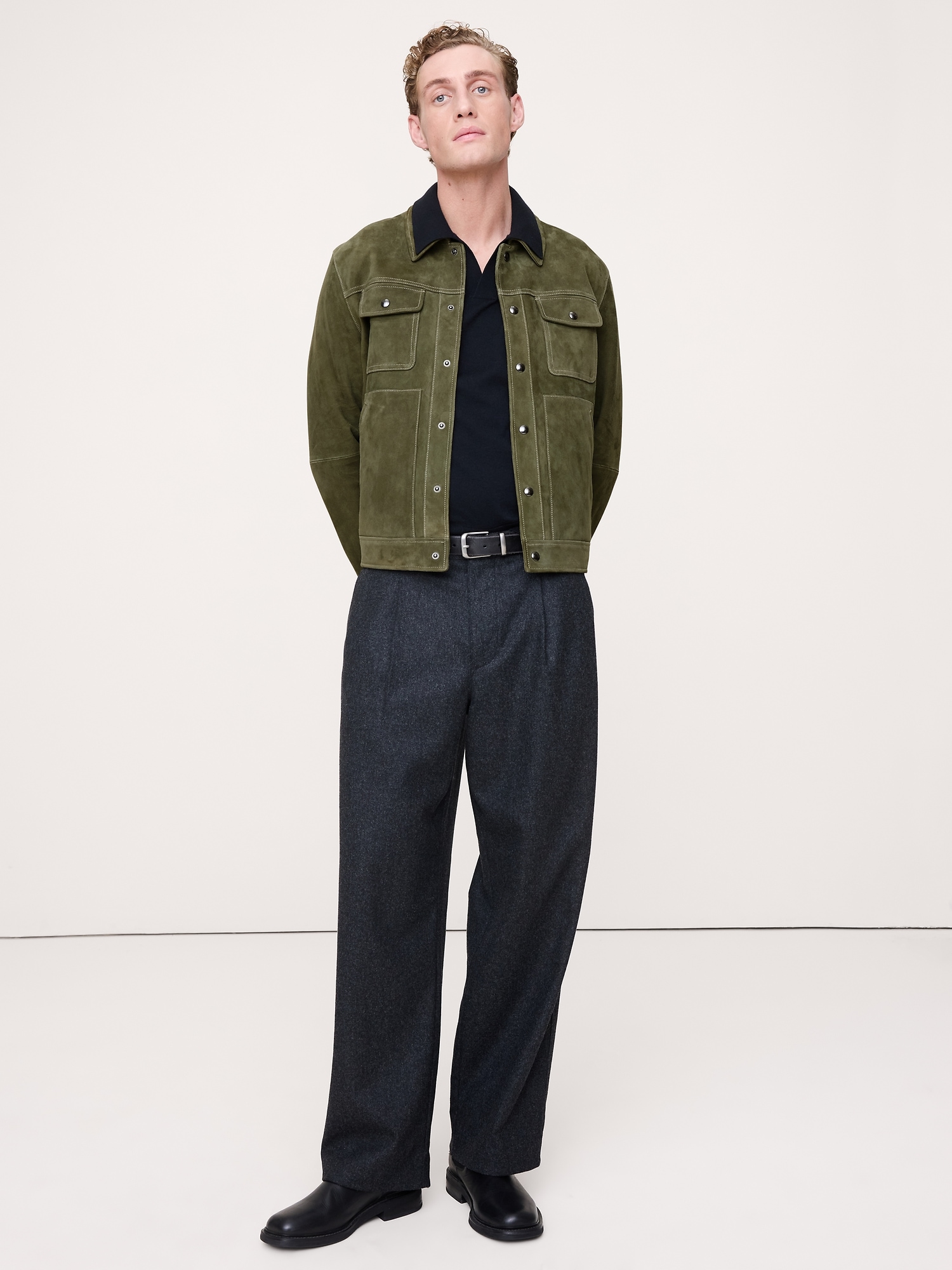 Suede Trucker Jacket