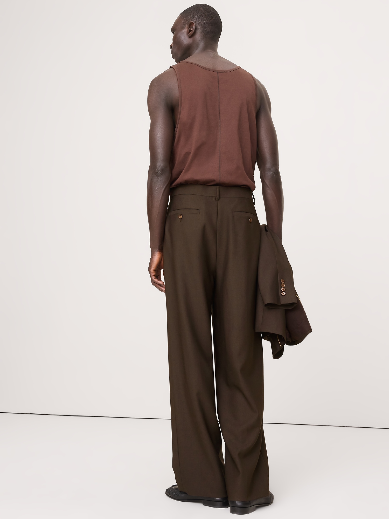 Image number 2 showing, Relaxed Italian Barathea Pleated Tuxedo Pant