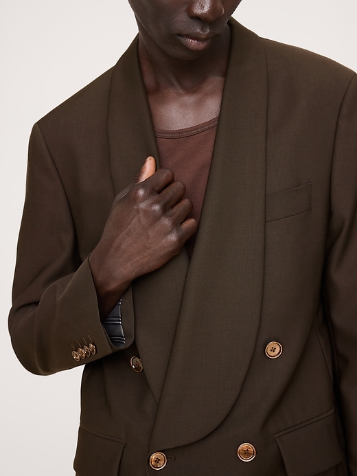 Image number 4 showing, Relaxed Italian Barathea Tuxedo Jacket