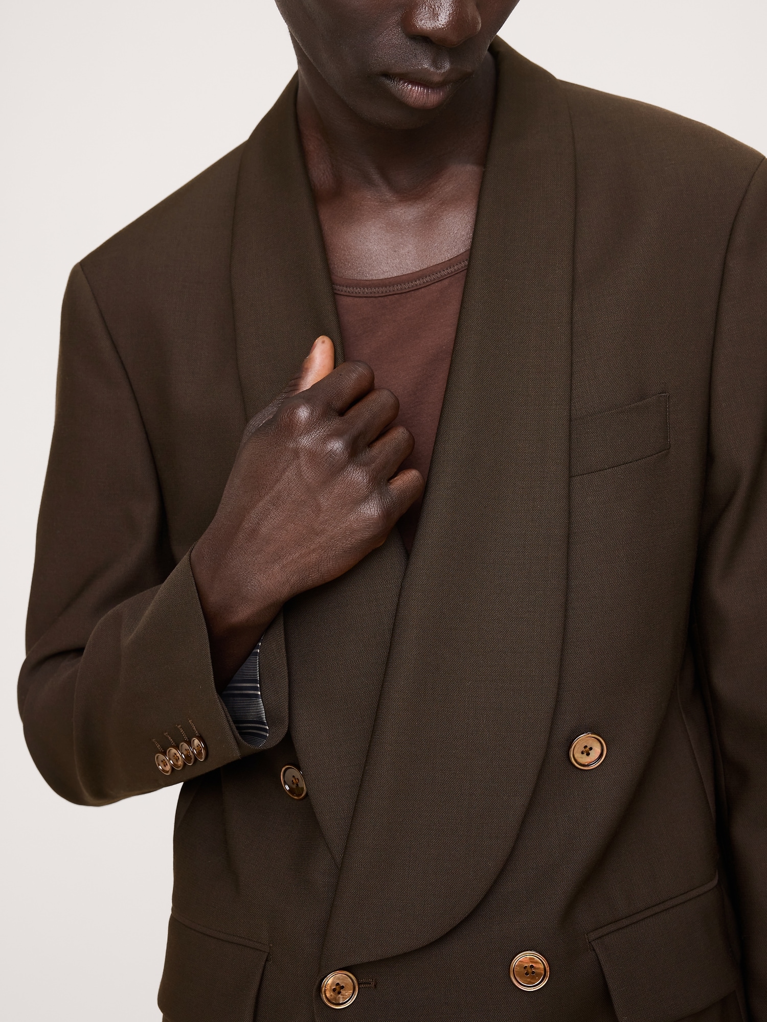 Image number 3 showing, Relaxed Italian Barathea Tuxedo Jacket