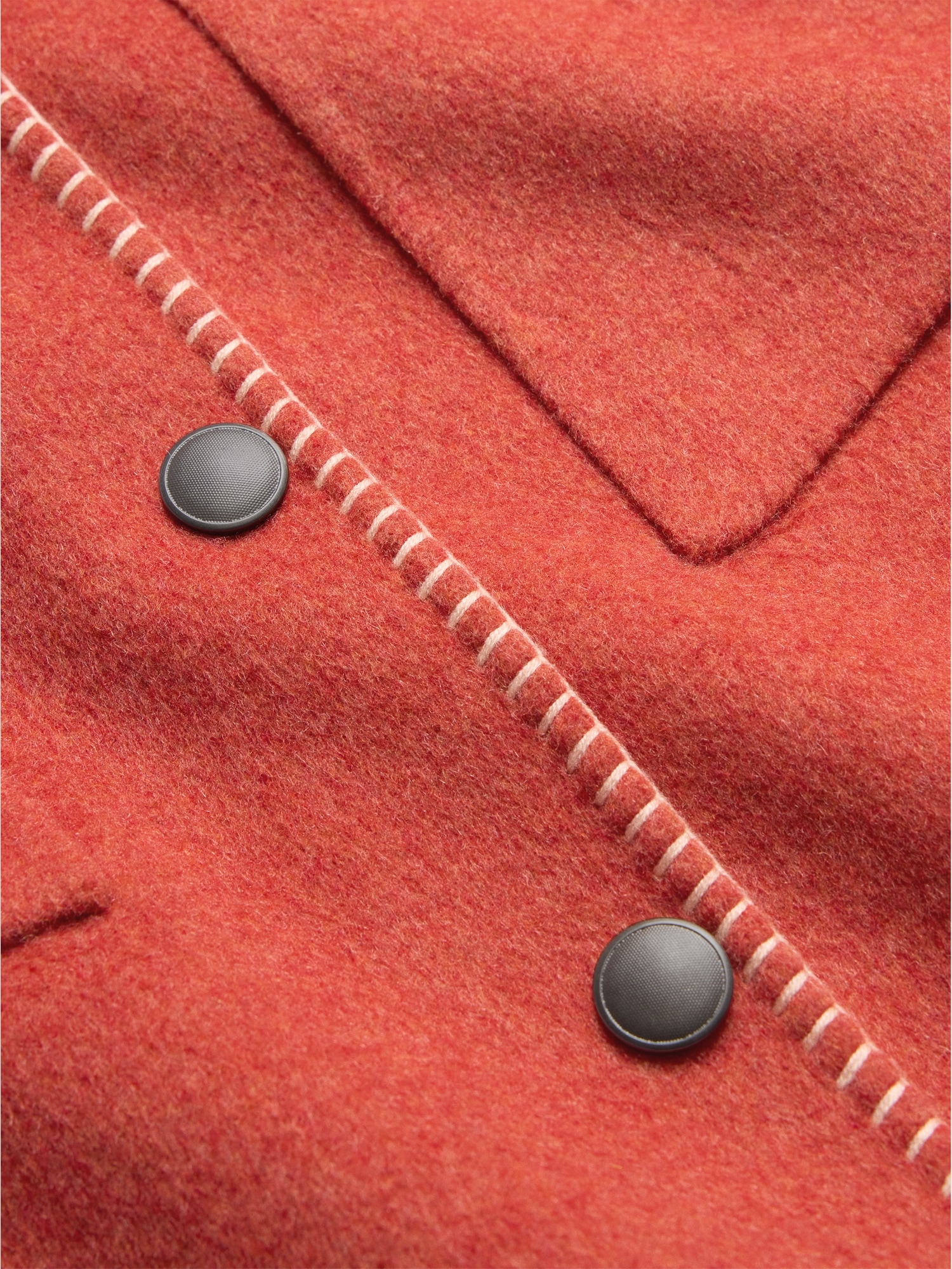 Image number 6 showing, Double-Faced Short Jacket with Blanket Stitch