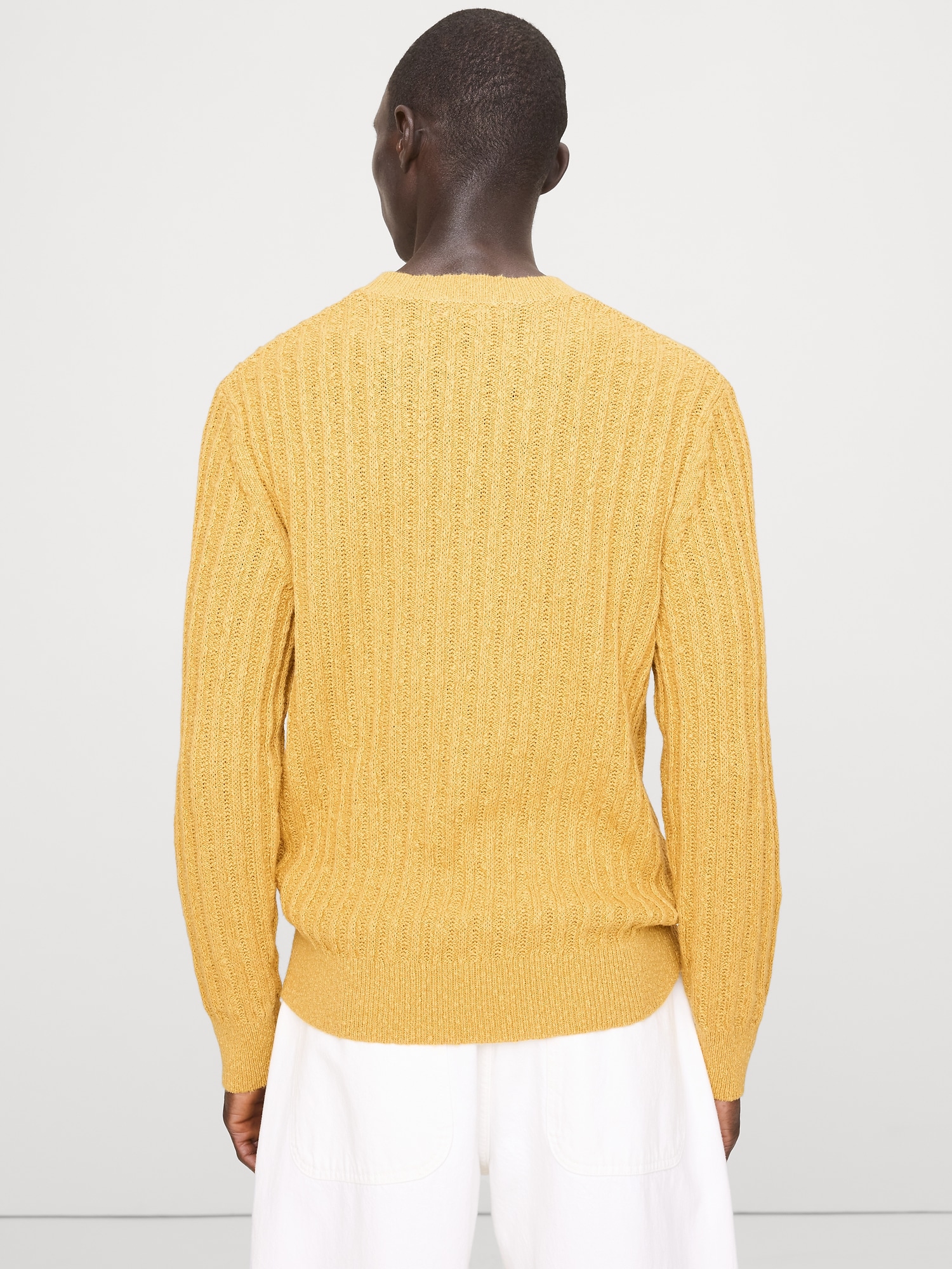 Image number 2 showing, Cotton-Linen Blend Crew-Neck Sweater