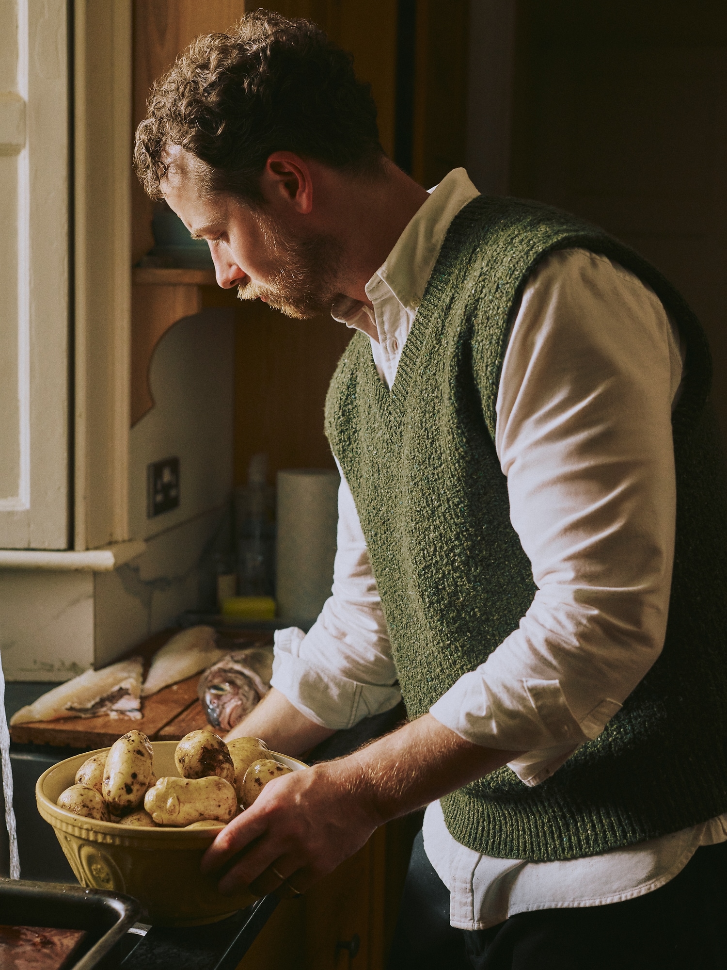 Image number 6 showing, Donegal Wool-Blend Sweater Vest