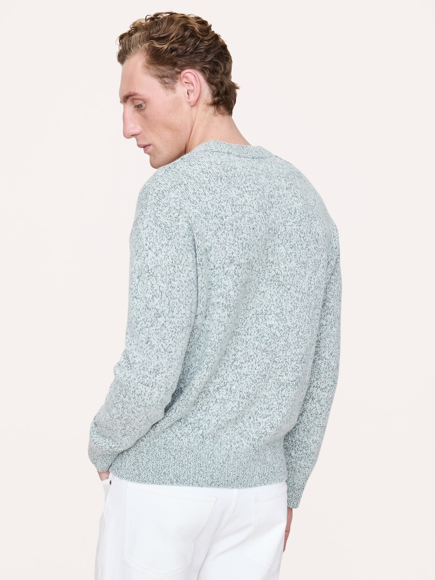 Image number 2 showing, Cashmere-Cotton Crew-Neck Sweater
