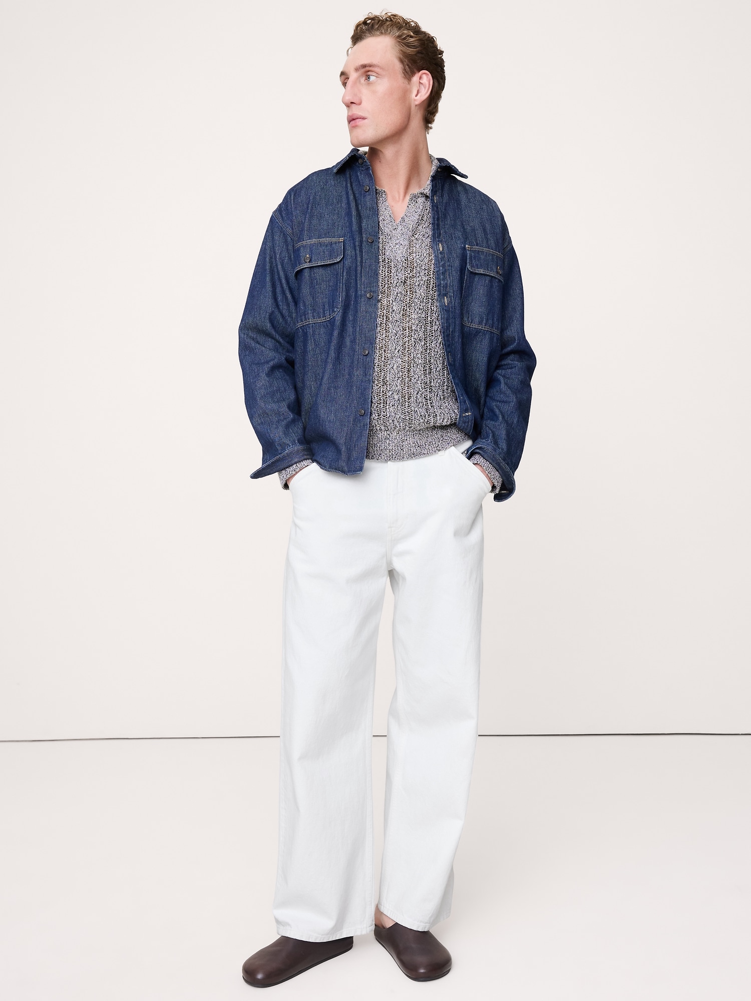 Image number 3 showing, Cotton-Blend Zig-Zag Sweater Polo