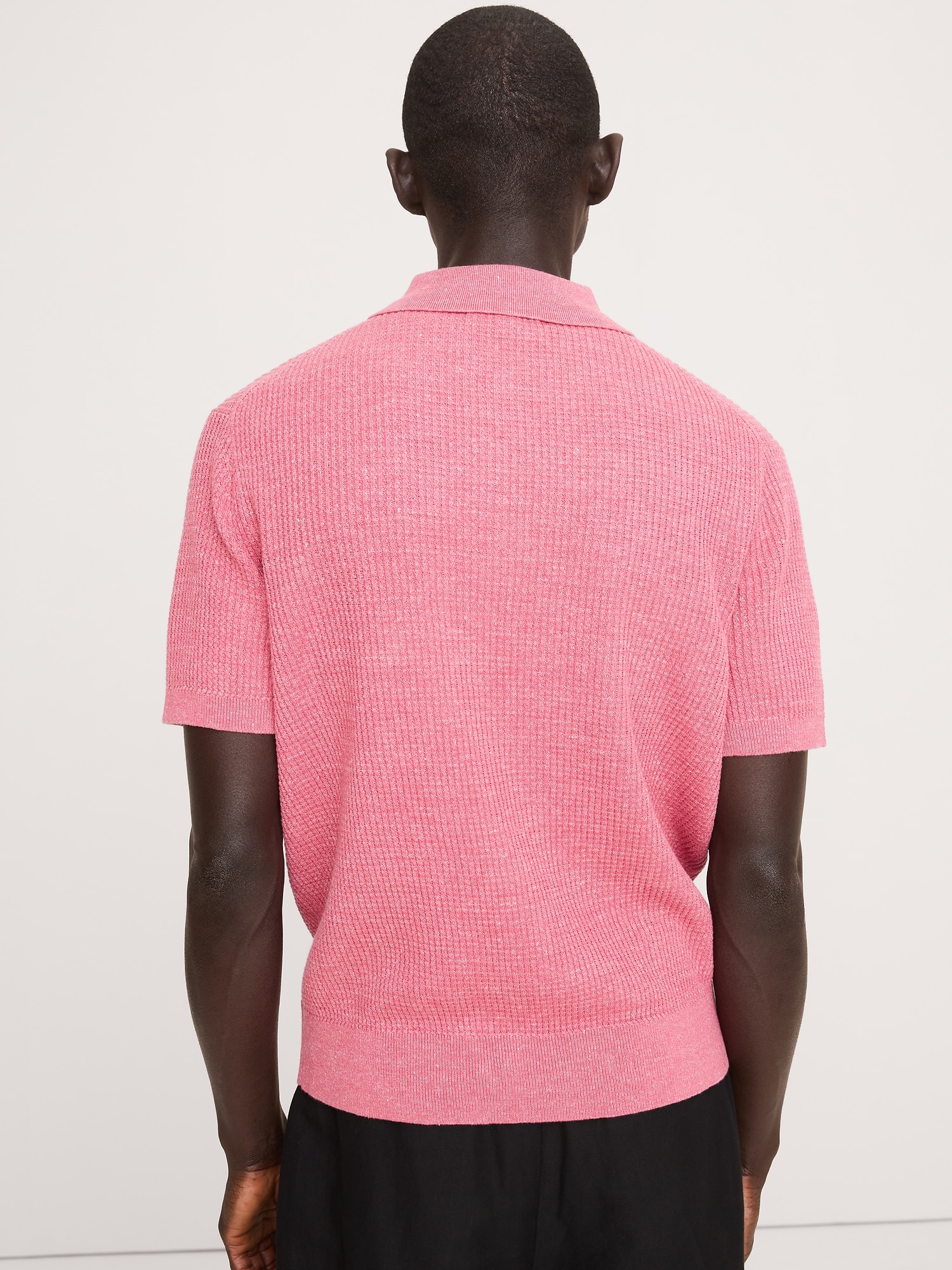 Image number 2 showing, Linen-Cotton Sweater Polo