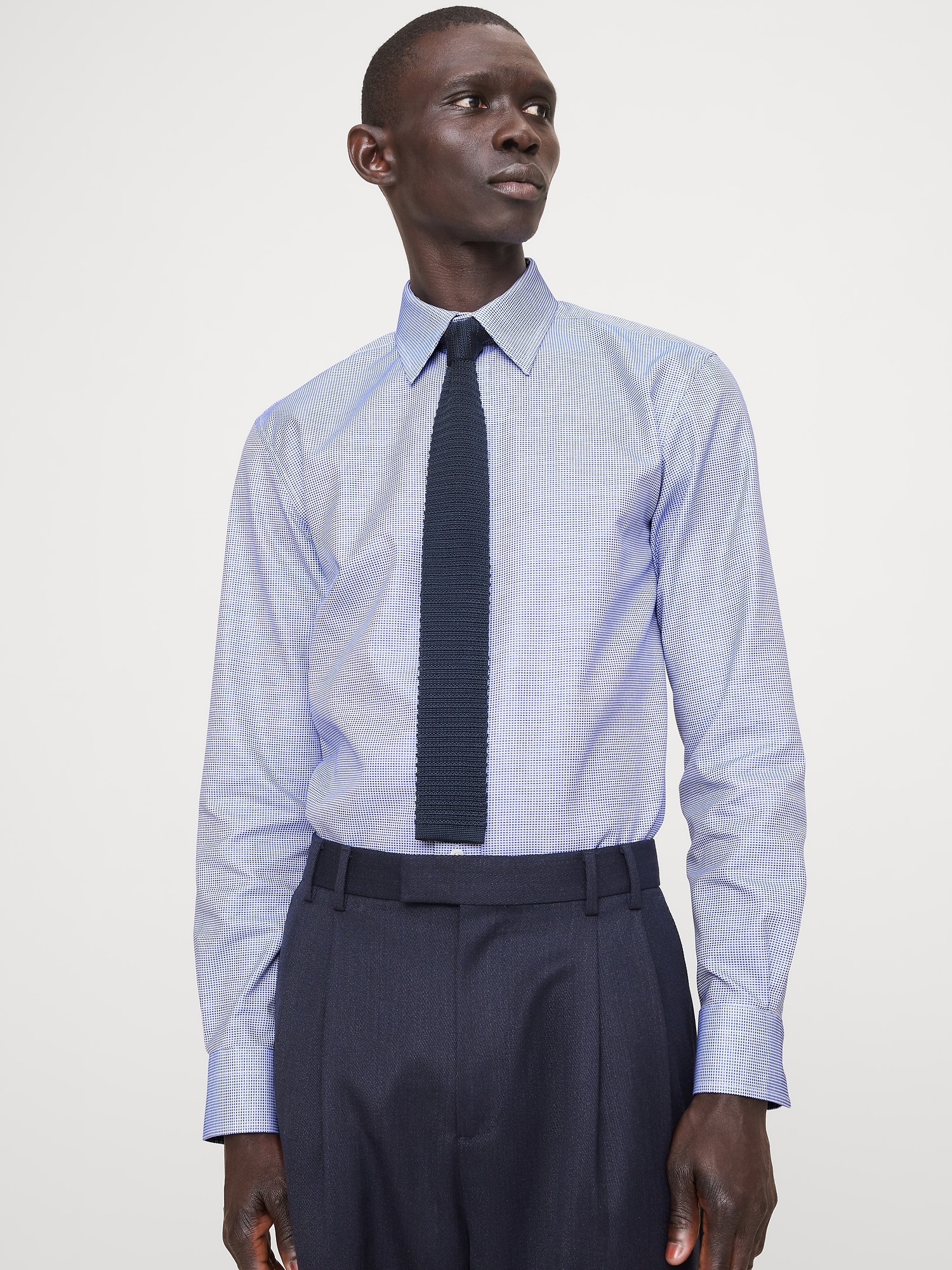 Slim-Fit Wrinkle-Resistant Dress Shirt