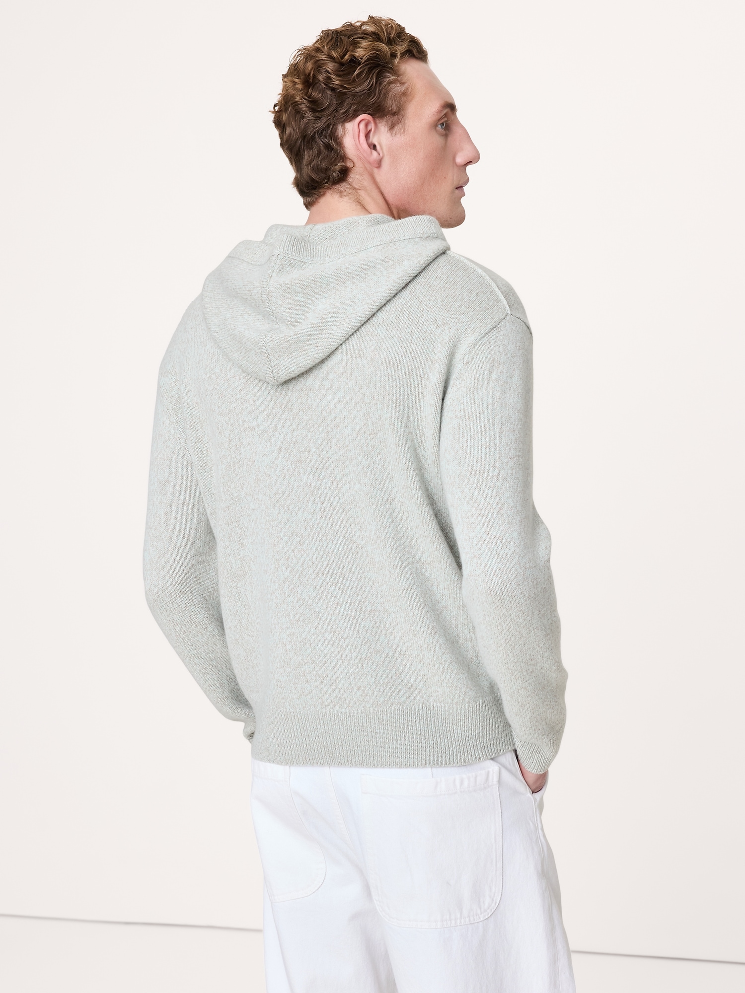 Image number 3 showing, Cashmere-Cotton Sweater Hoodie
