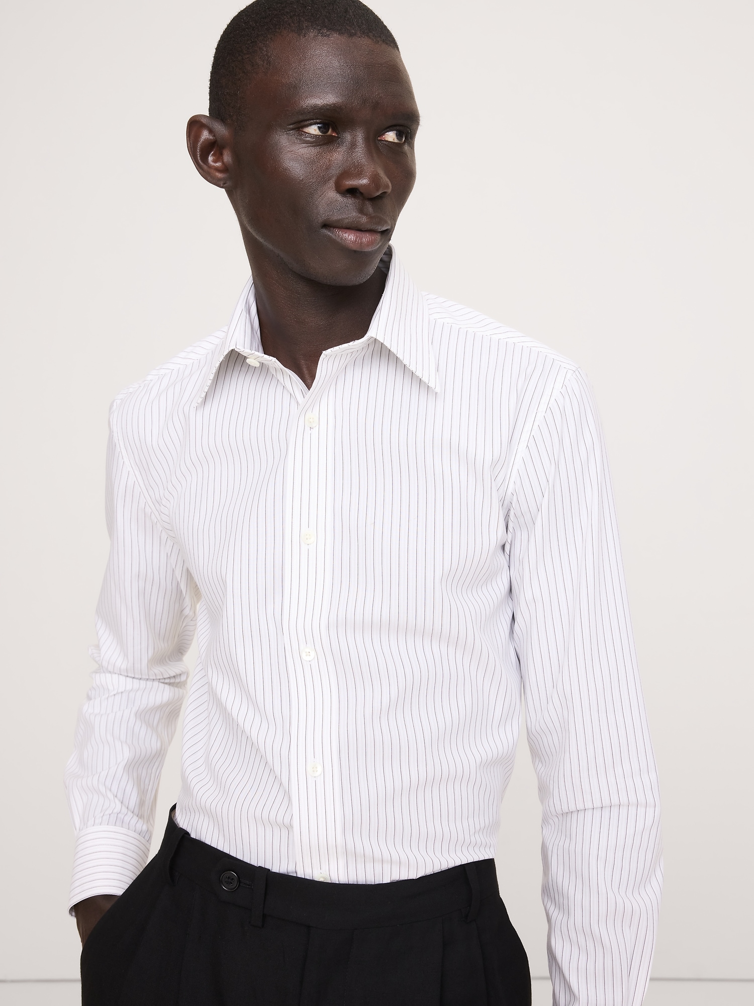 Slim-Fit Wrinkle-Resistant Dress Shirt