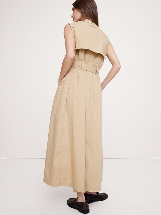 Image number 7 showing, Stretch-Cotton Utility Maxi Dress