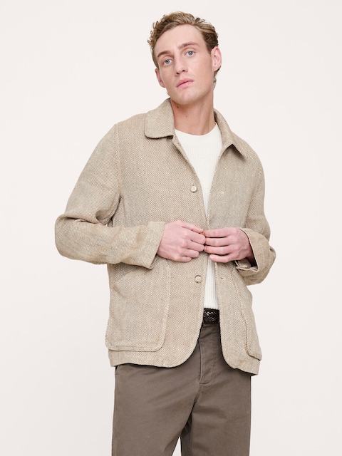 Linen Tweed Walking Jacket