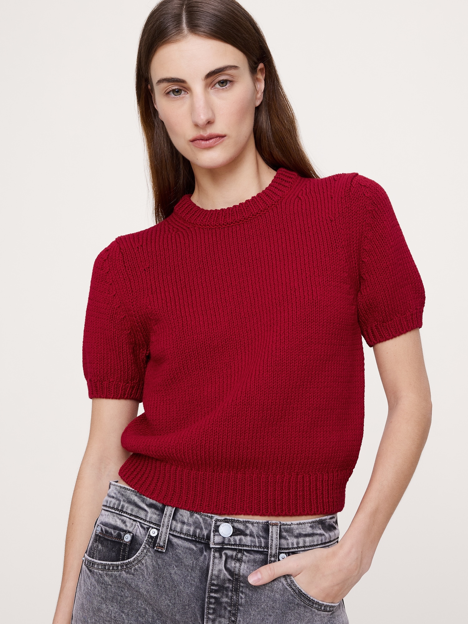 Cotton Sweater Tee
