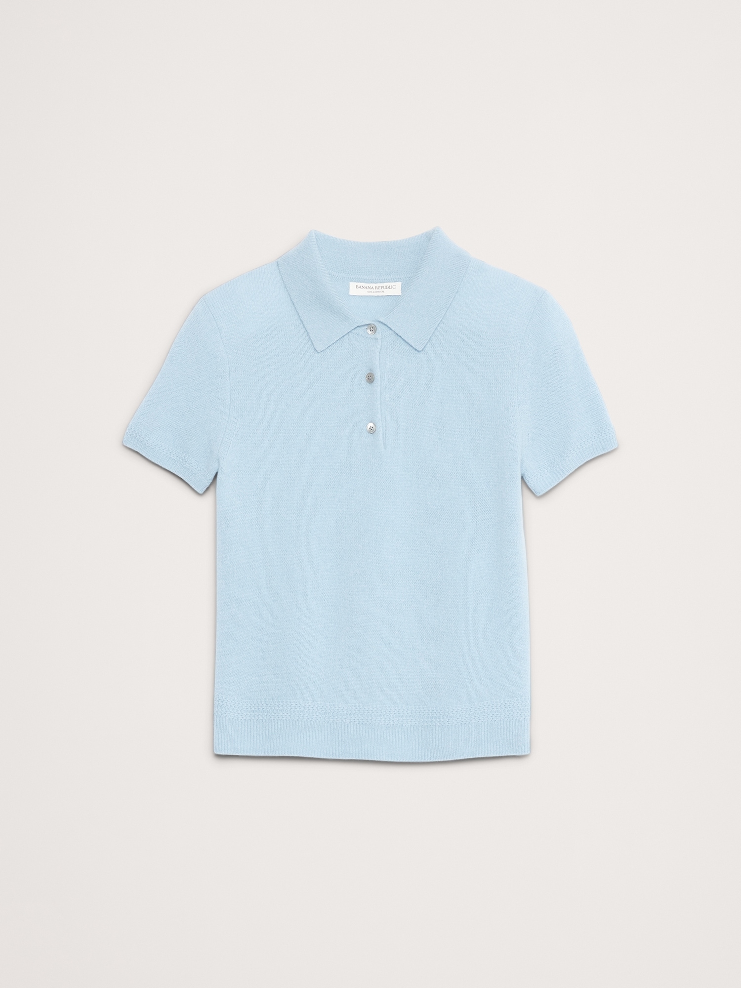 Image number 5 showing, Lightweight Cashmere Short-Sleeve Sweater Polo