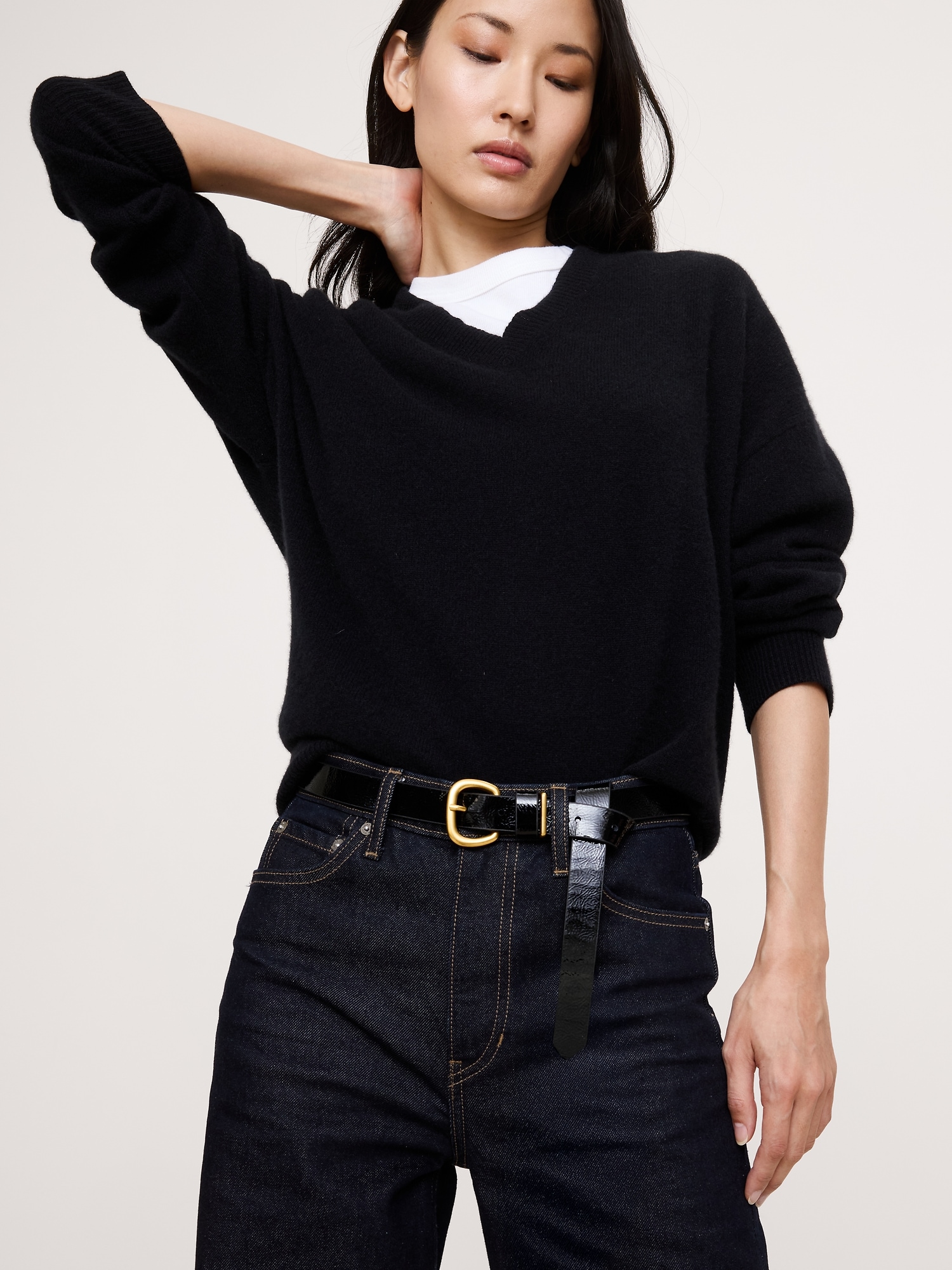 Image number 2 showing, Patent Leather Knotted Belt