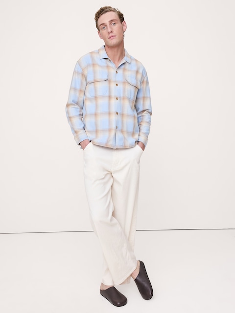 Loose Italian Linen-Cotton Pant