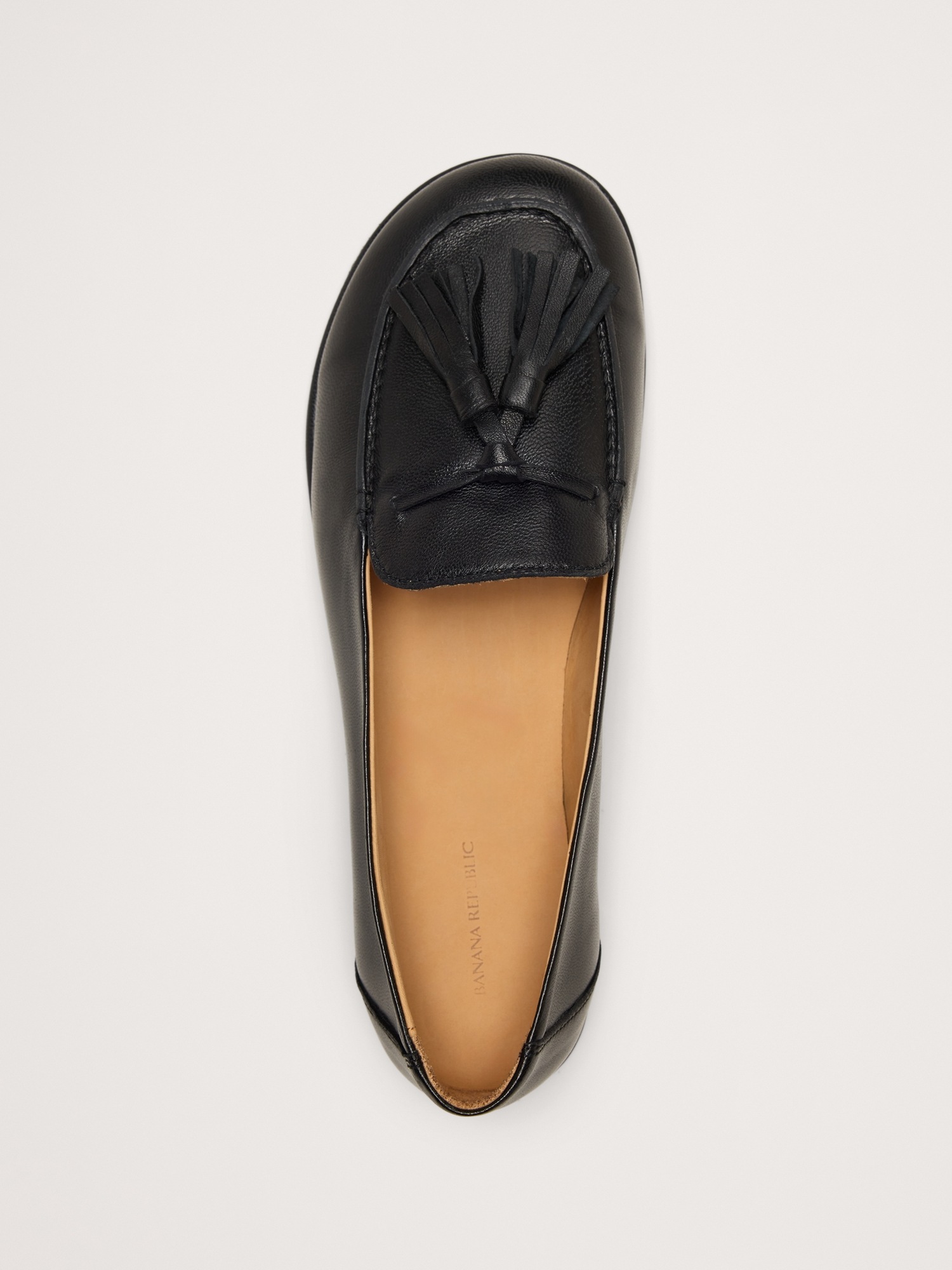 Женские туфли Banana Republic Italian Leather Tassel Loafer, цвет: Чёрный — фото 5